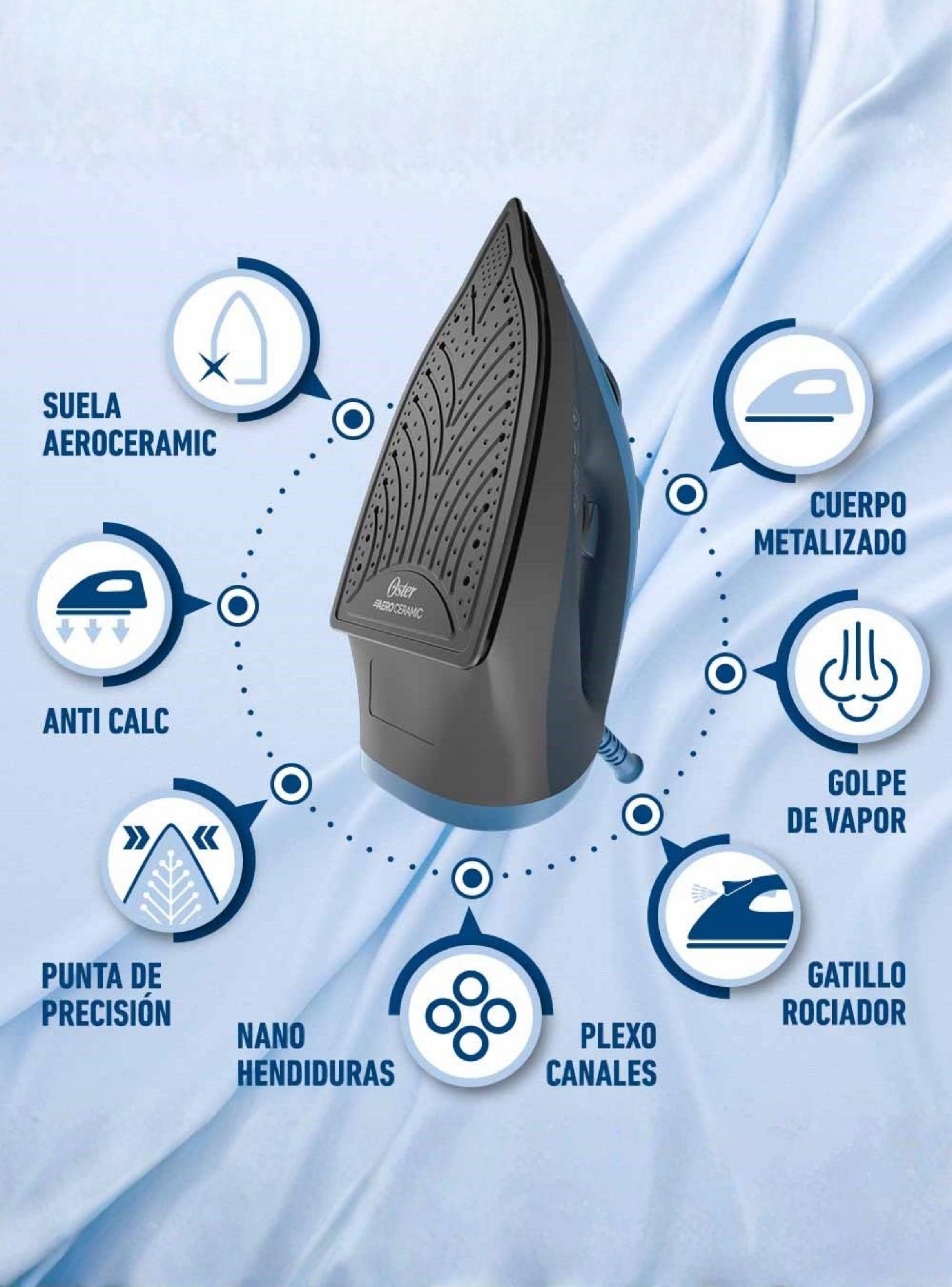 Plancha de vapor Oster® con Suela de cerámica GCSTBS6052-6