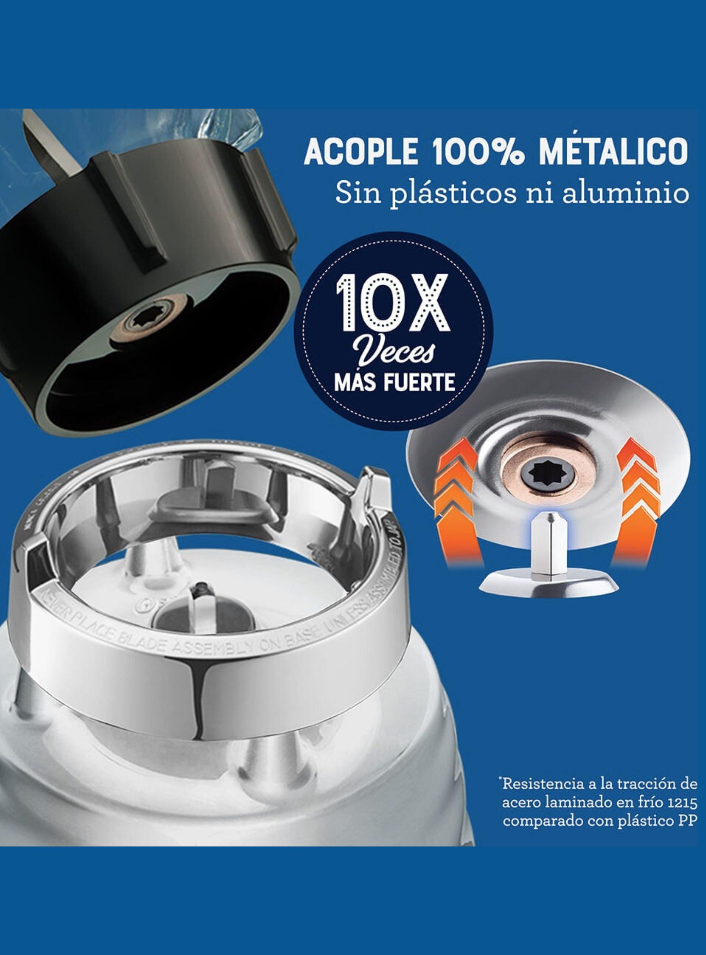Licuadora clásica Oster® Cromo Perilla ergonómica de 3 velocidades BLST4655-2