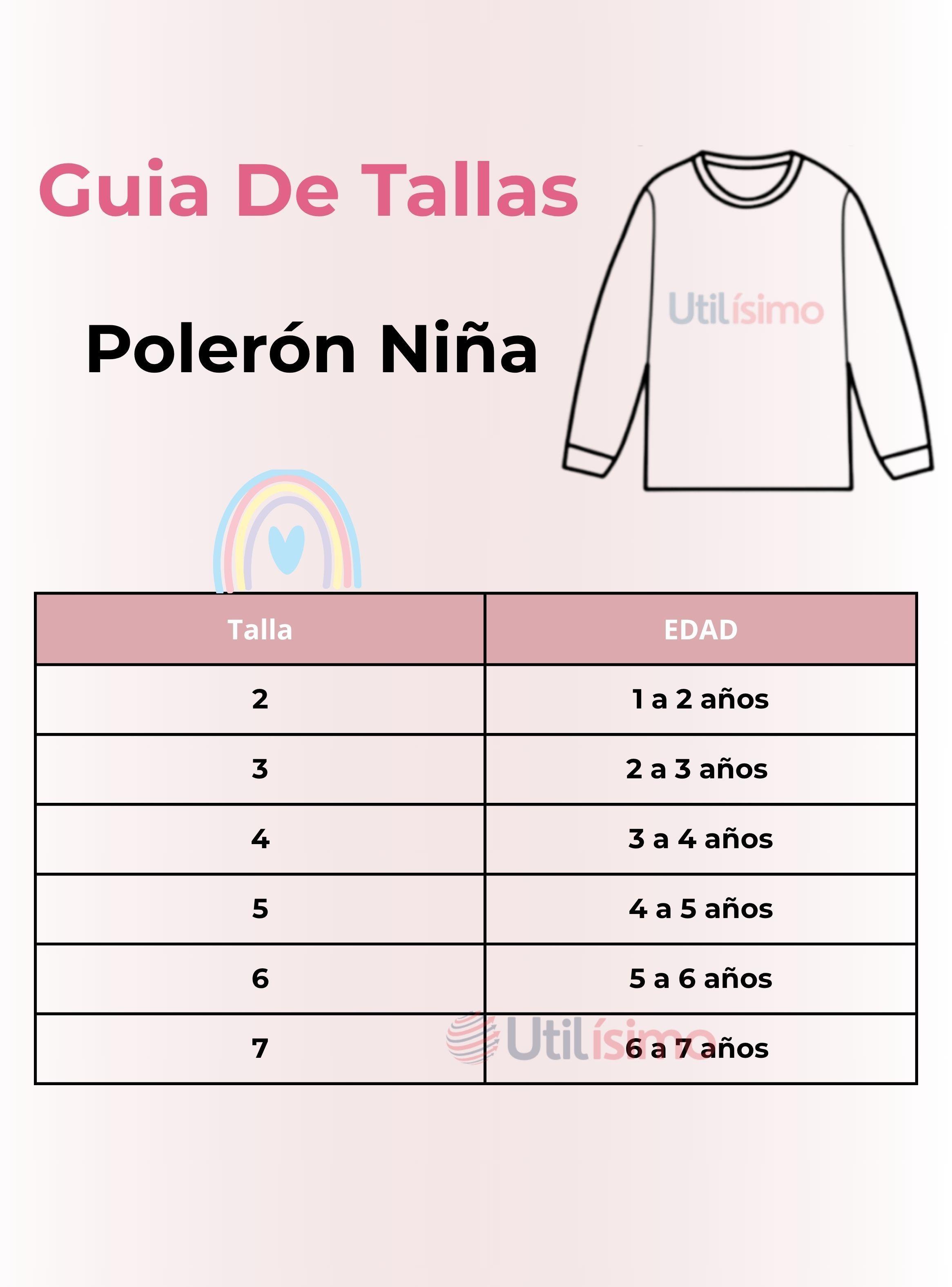Polerón Algodón Cuello Redondo Niñas Fucsia Arcoiris-2