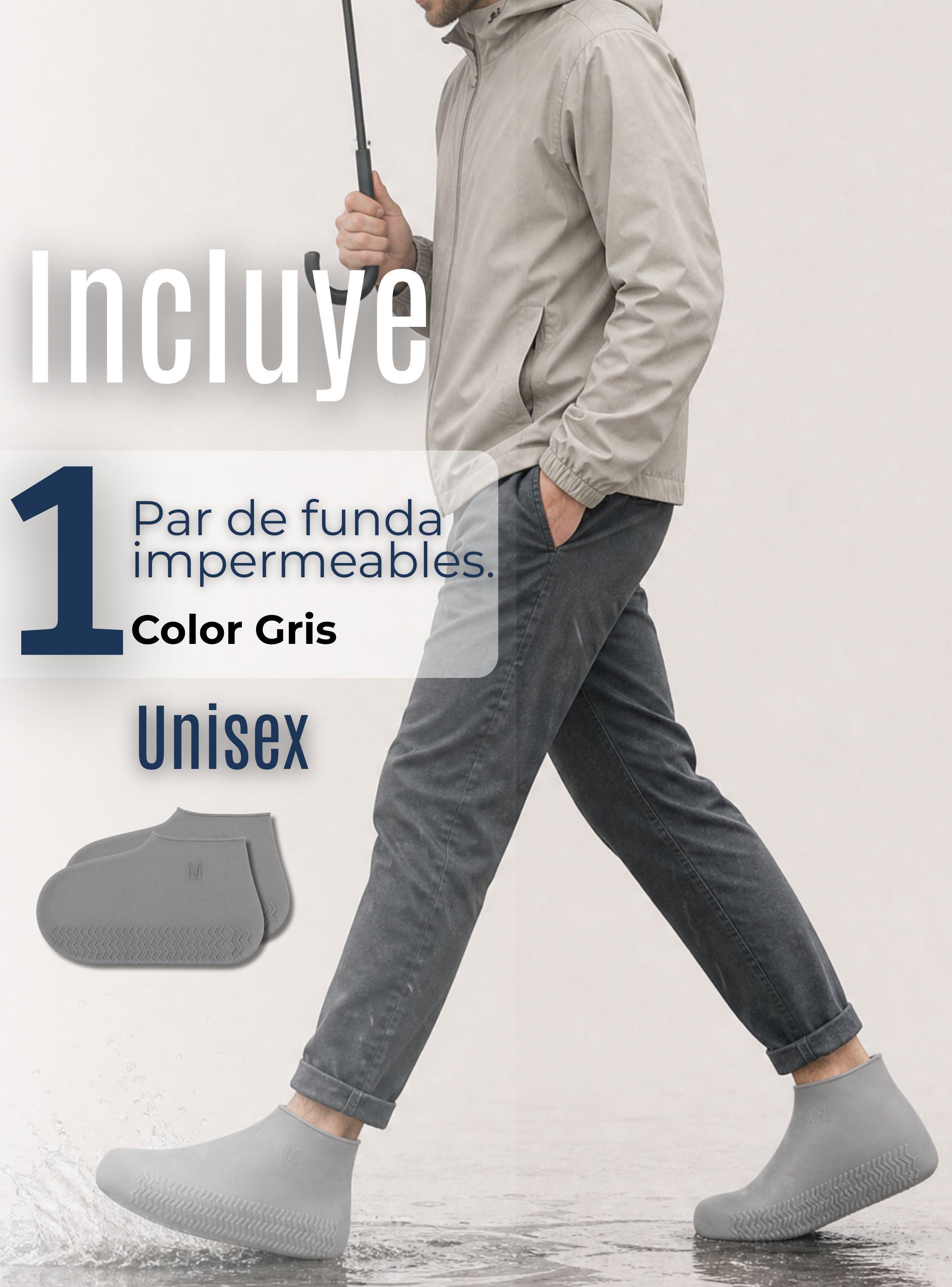 Fundas Cubre Zapatos Gris Impermeable Surtidas Silicona Antideslizante-2