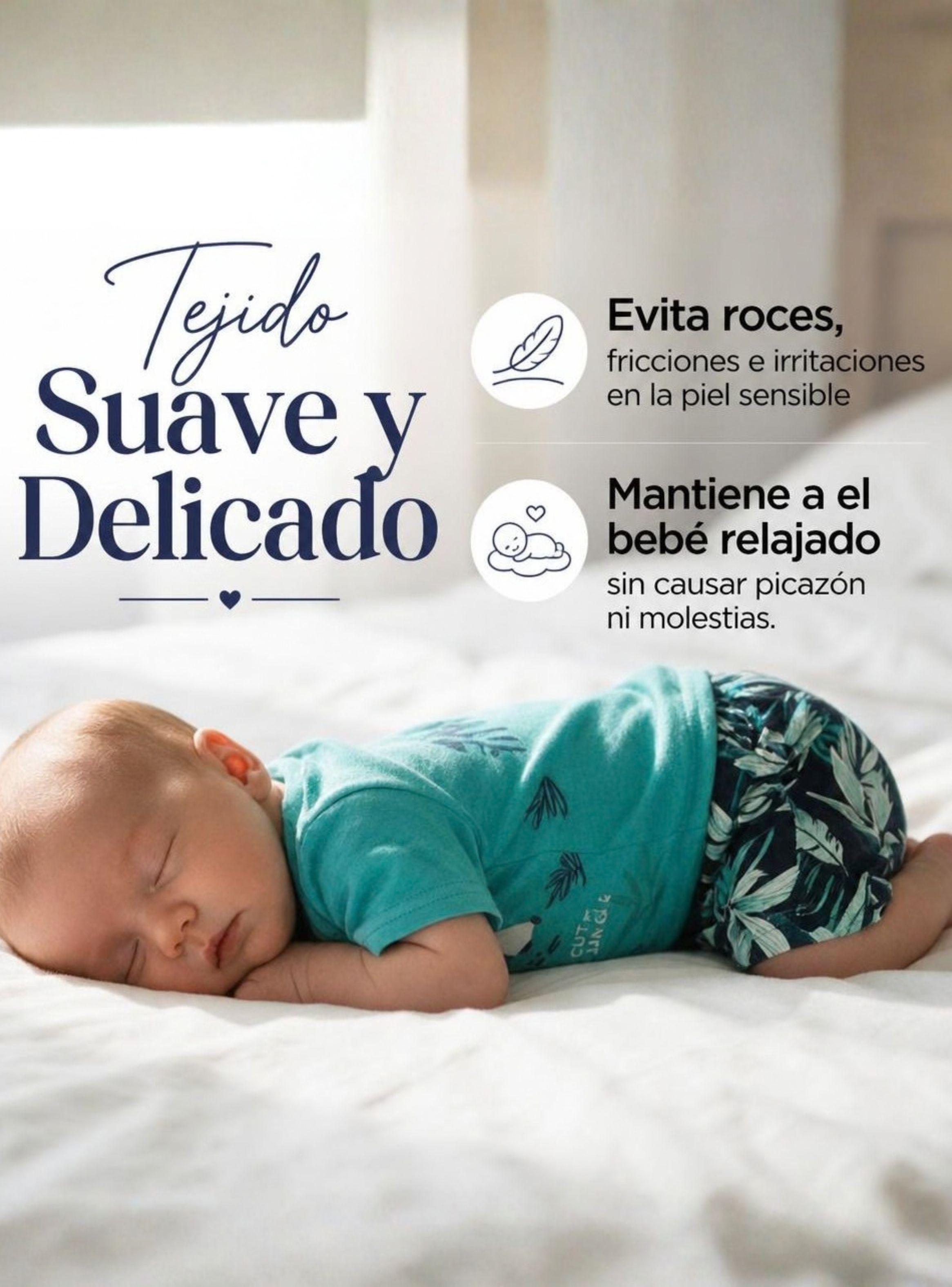 Conjunto 2 Piezas Camiseta y Short 100% Algodón Bebé Niño Tropical Blue Tedmimak-4