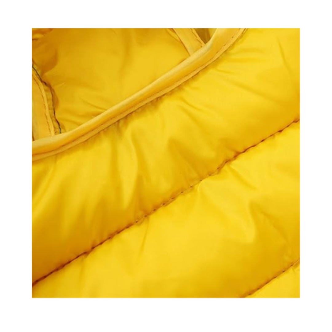 Parka Con Capucha Y Mangas Larga Niña Amarillo Pinguinos Jump Kids-2