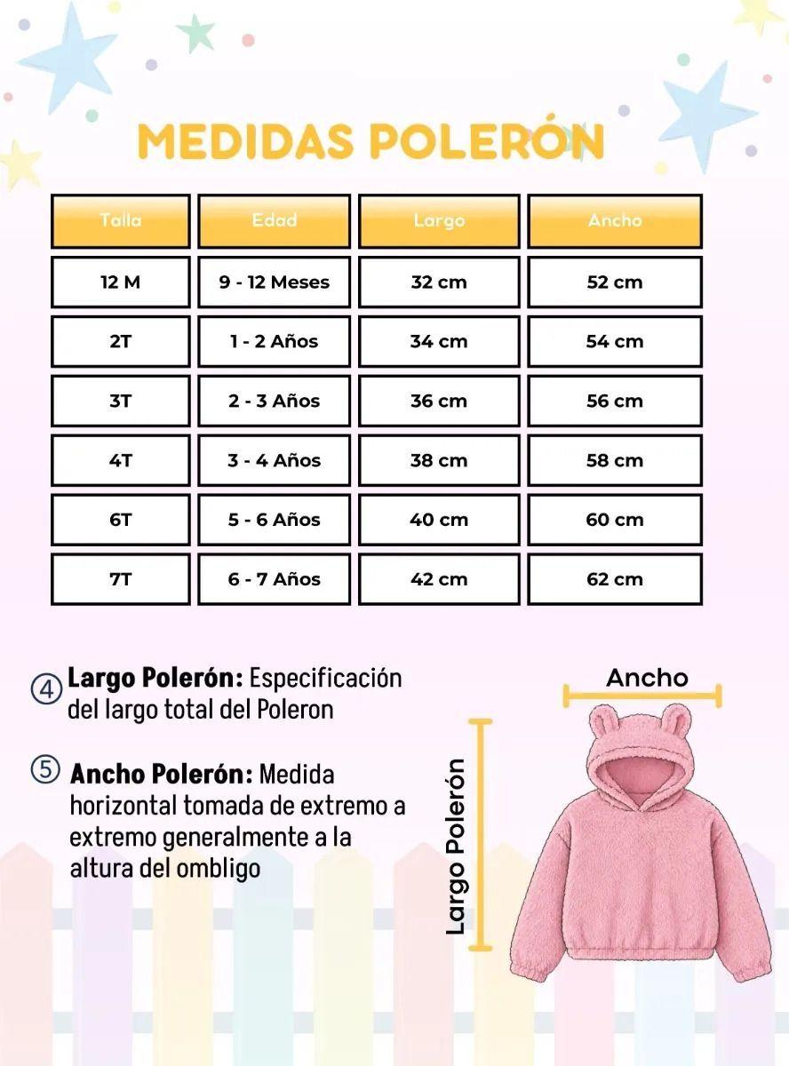 Conjunto 2 Piezas Polar Buzo Polerón Capucha con Orejitas Niña Rosa-3