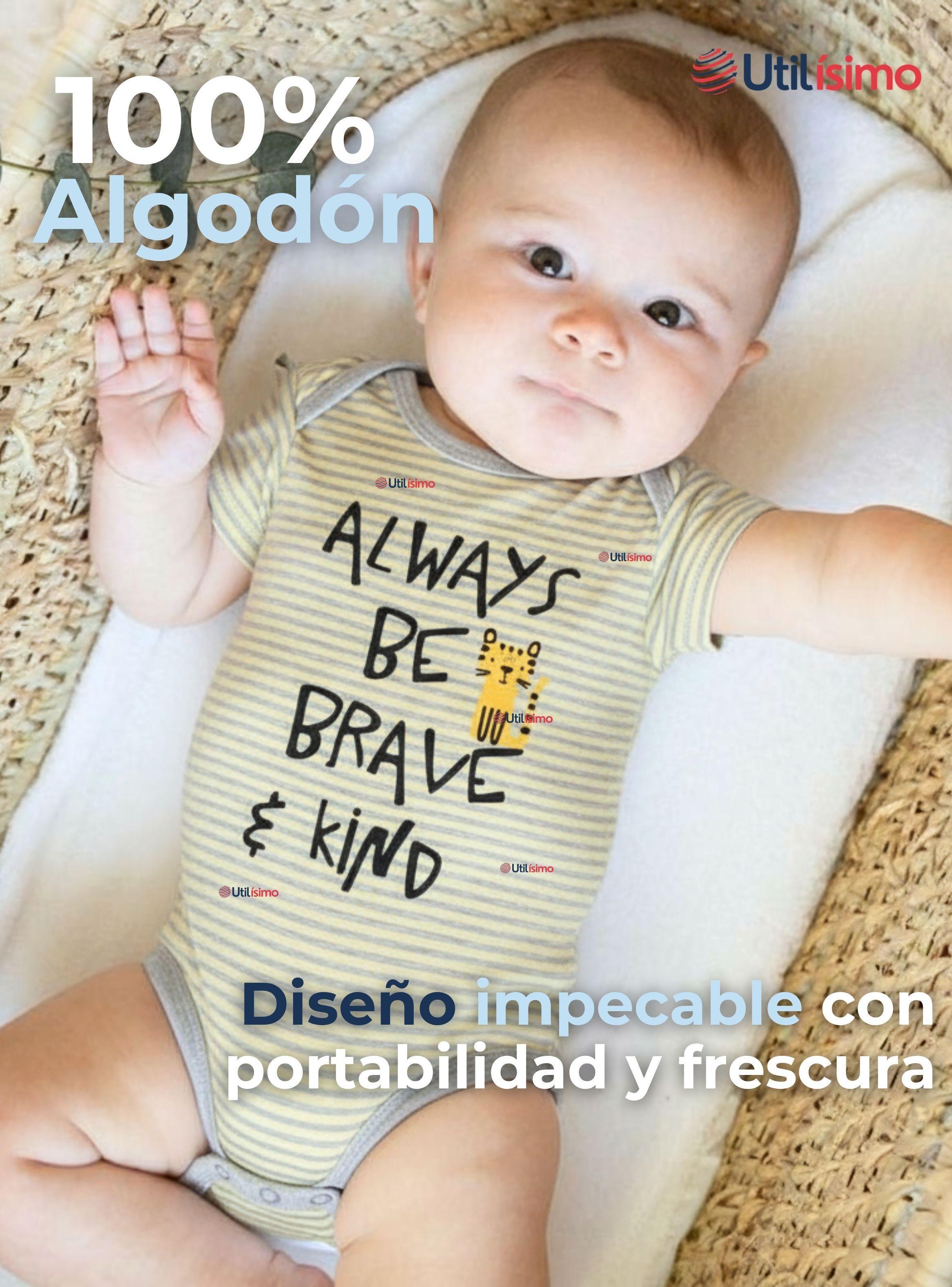 Pack 5 Bodys Niños Manga Corta Tedmimak 100% Algodón Baby Tiger-2