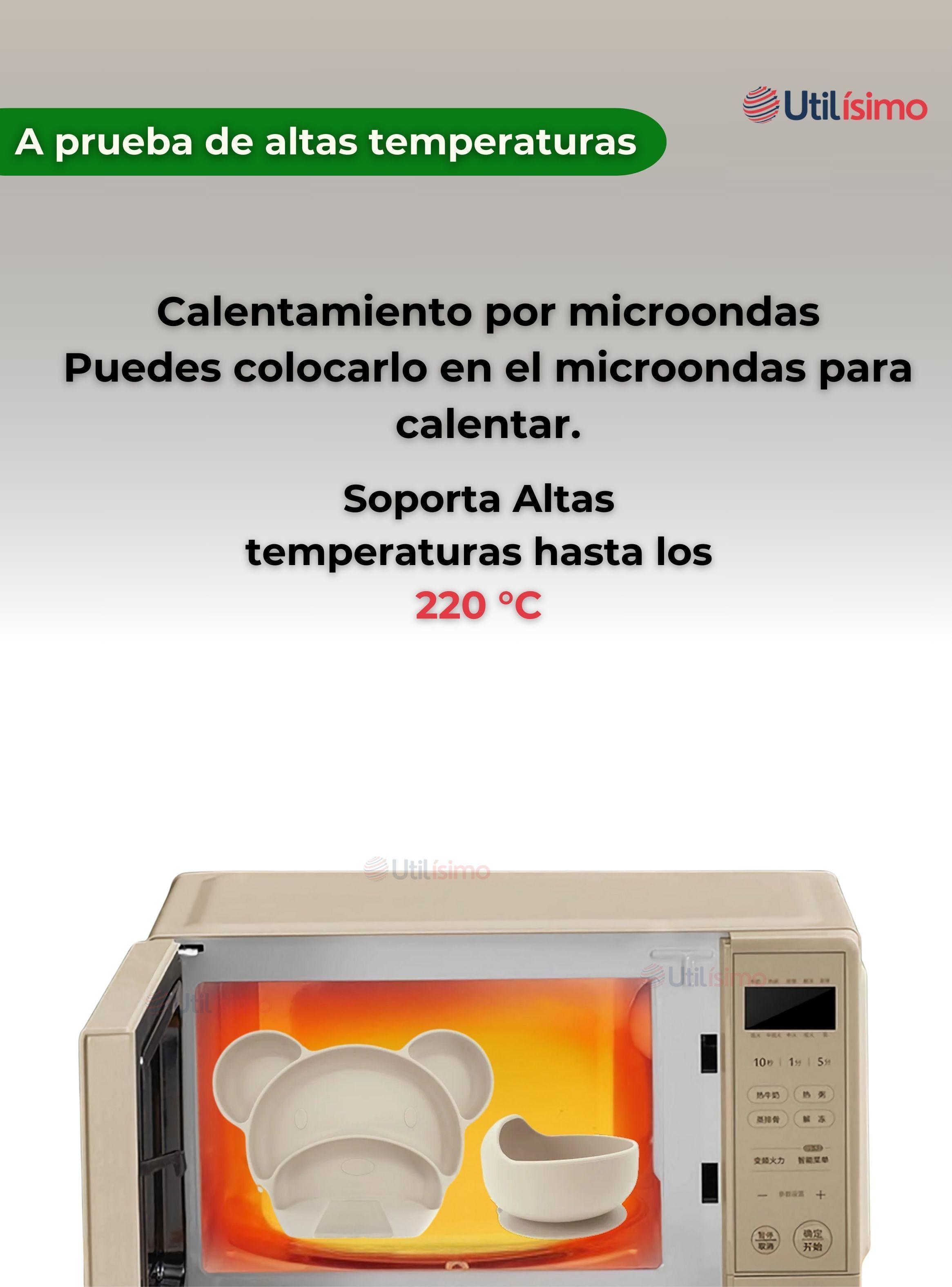 Set De Alimentación Bebé Silicona 6 Piezas Libre BPA Beige-3