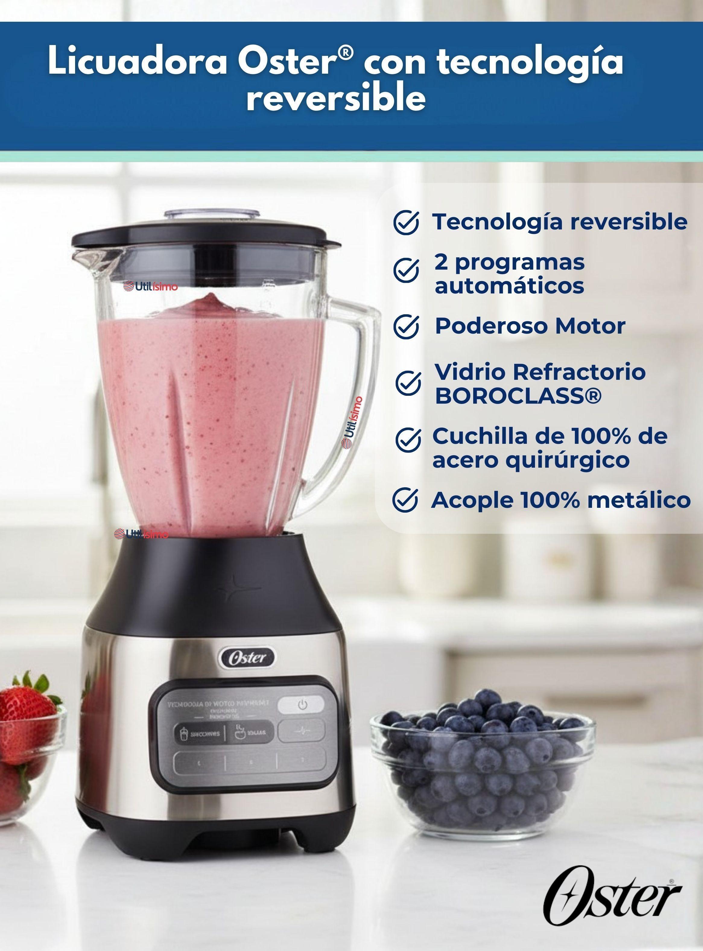 Licuadora Oster® con tecnología reversible, 2 programas automáticos y 3 velocidades + pulso-2