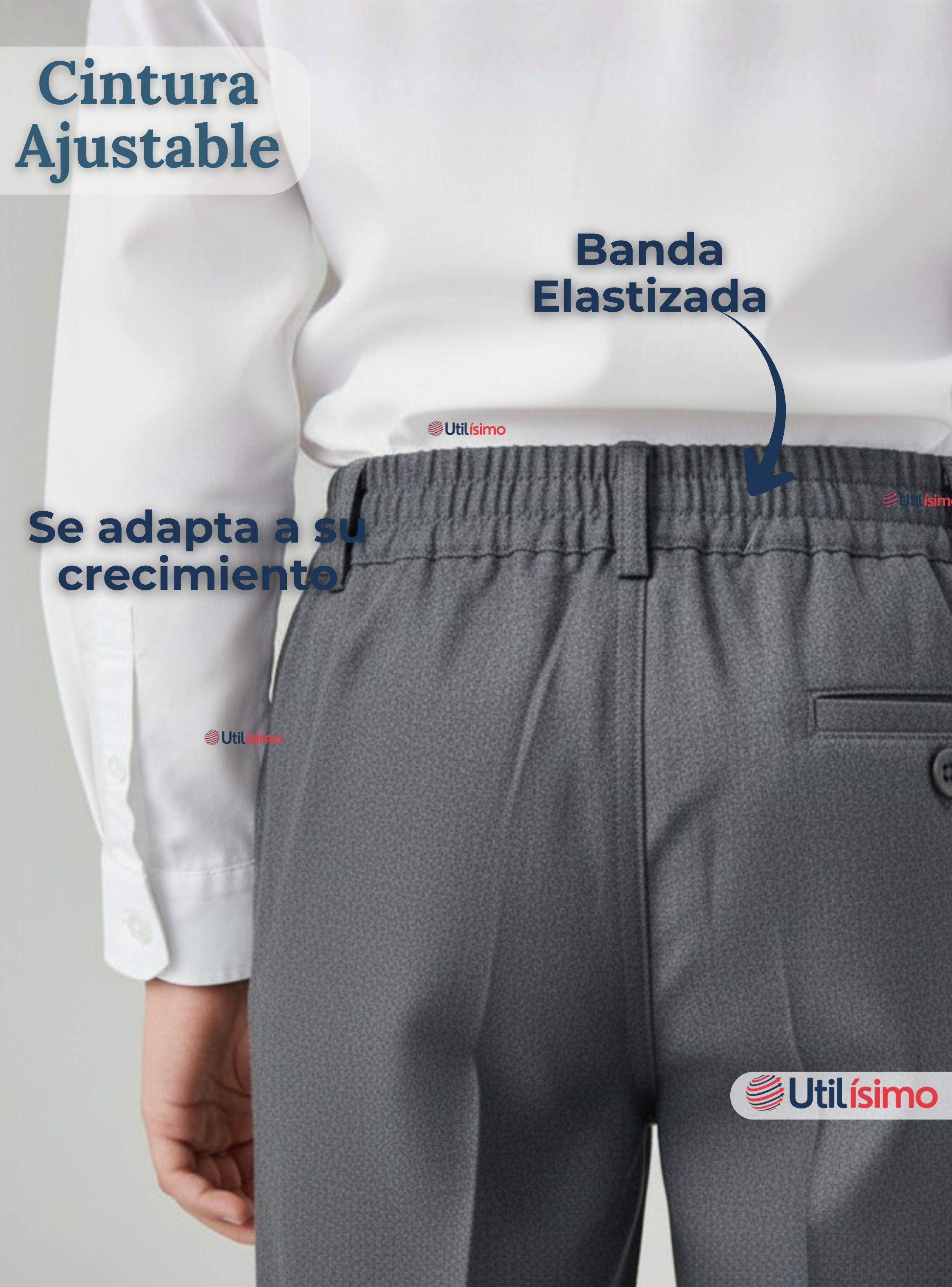 Pak 3 Pantalones Escolares Colegio Clásico Gris Niño-6