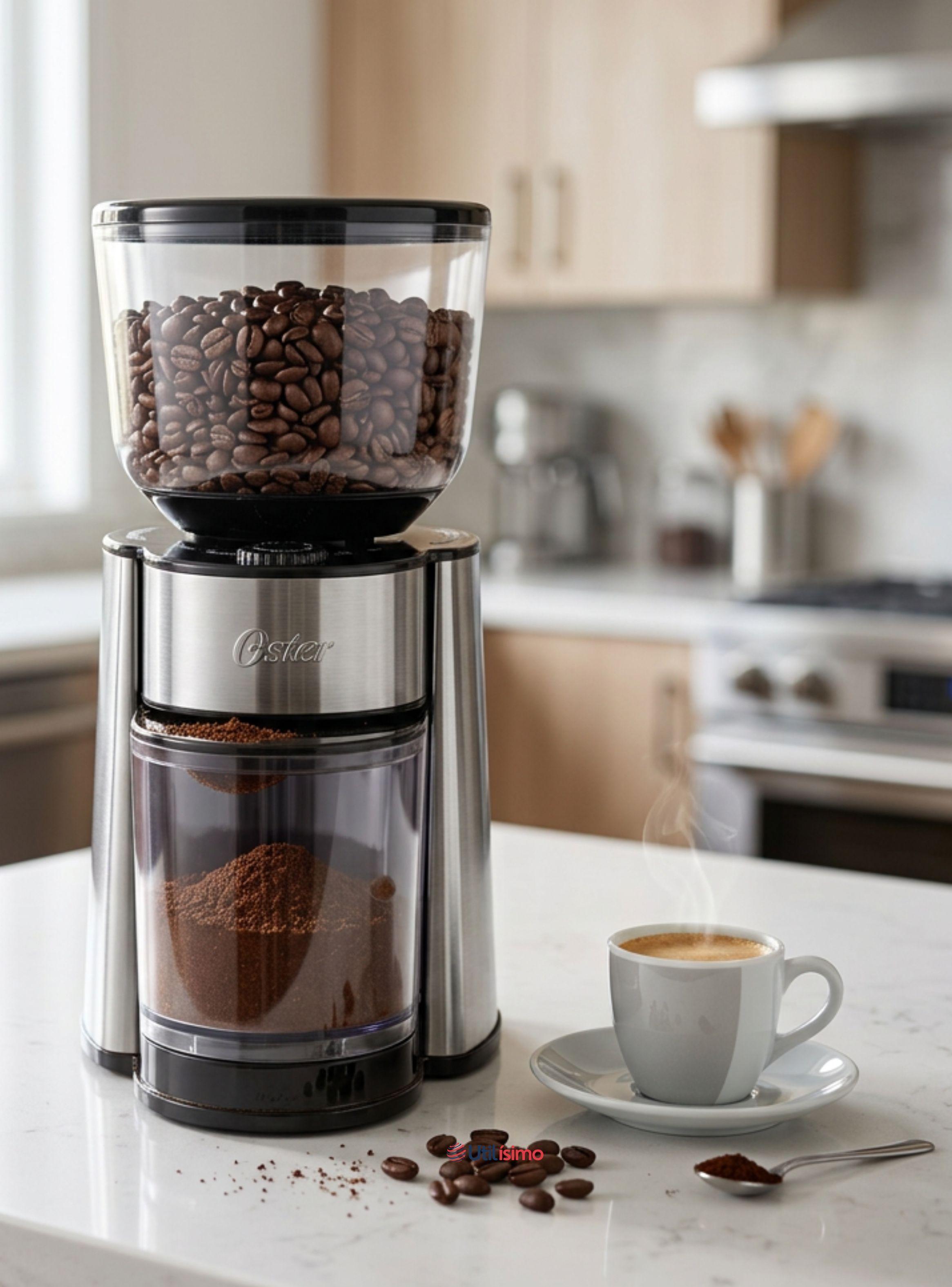 Oster® Molinillo de Café, Accesorio, Con 18 Ajustes De Grosor, Incluye Accesorios, BVSTBMH23-0