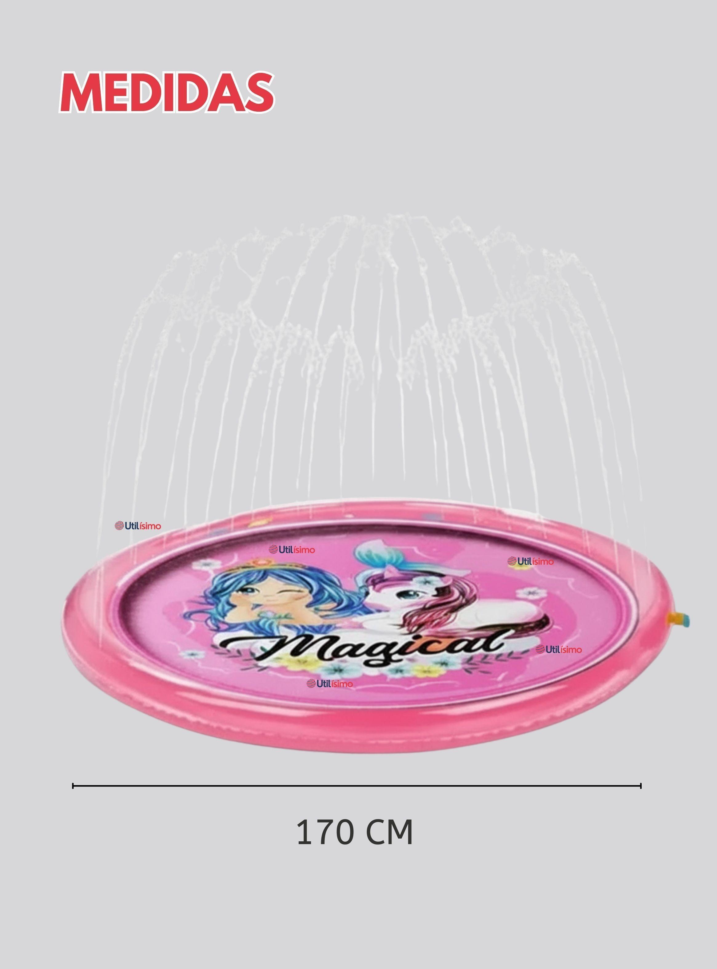 Alfombra Piscina Rociador de Agua Para Niña 170 cm Color Rosado-3