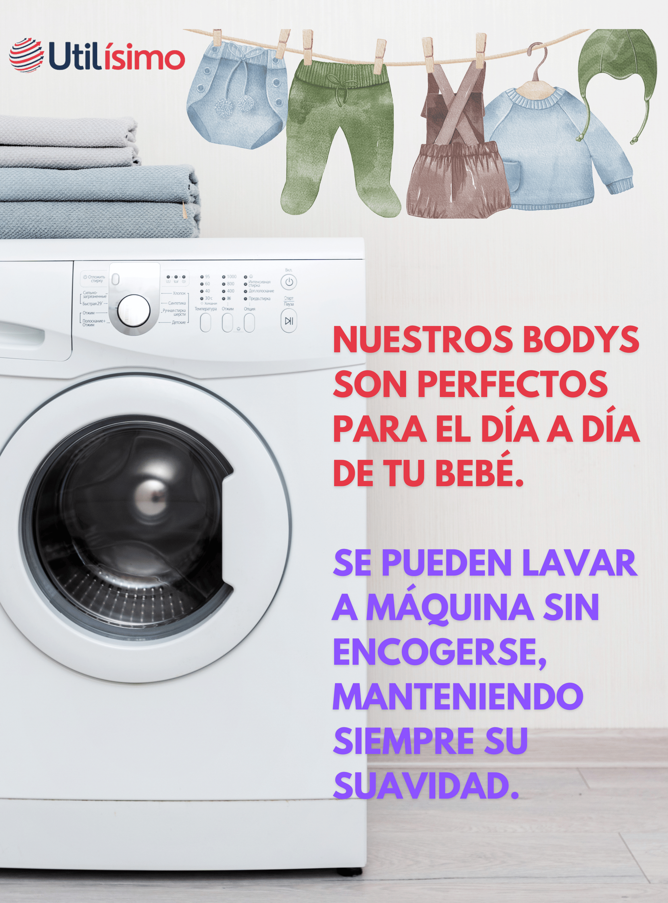 Pack 4 Bodys Bebé Niña Manga Larga 100% Algodón Zorritos Purple-4