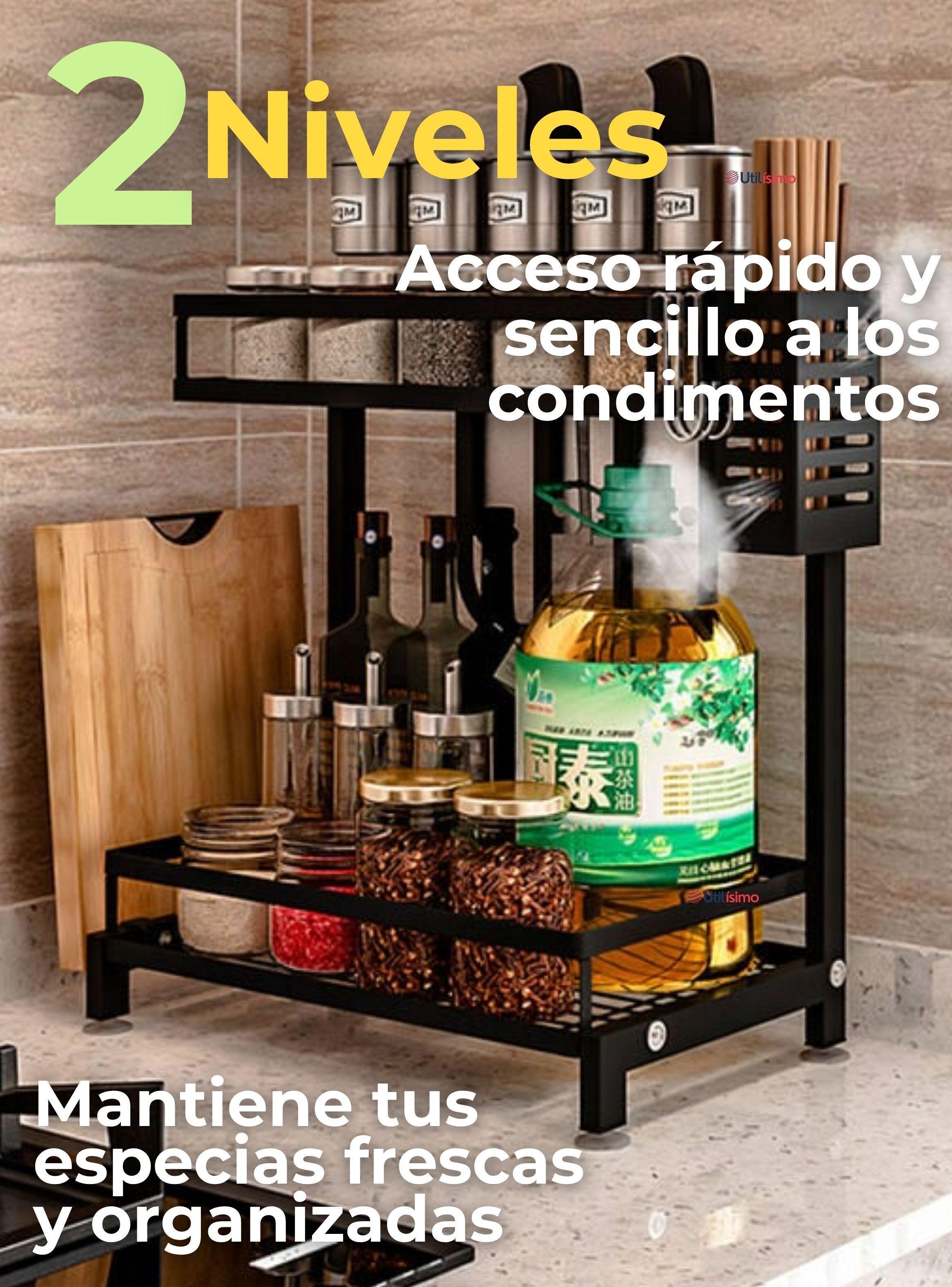  Estante Organizador 2 Niveles Para Especias Cocina Especieros-4