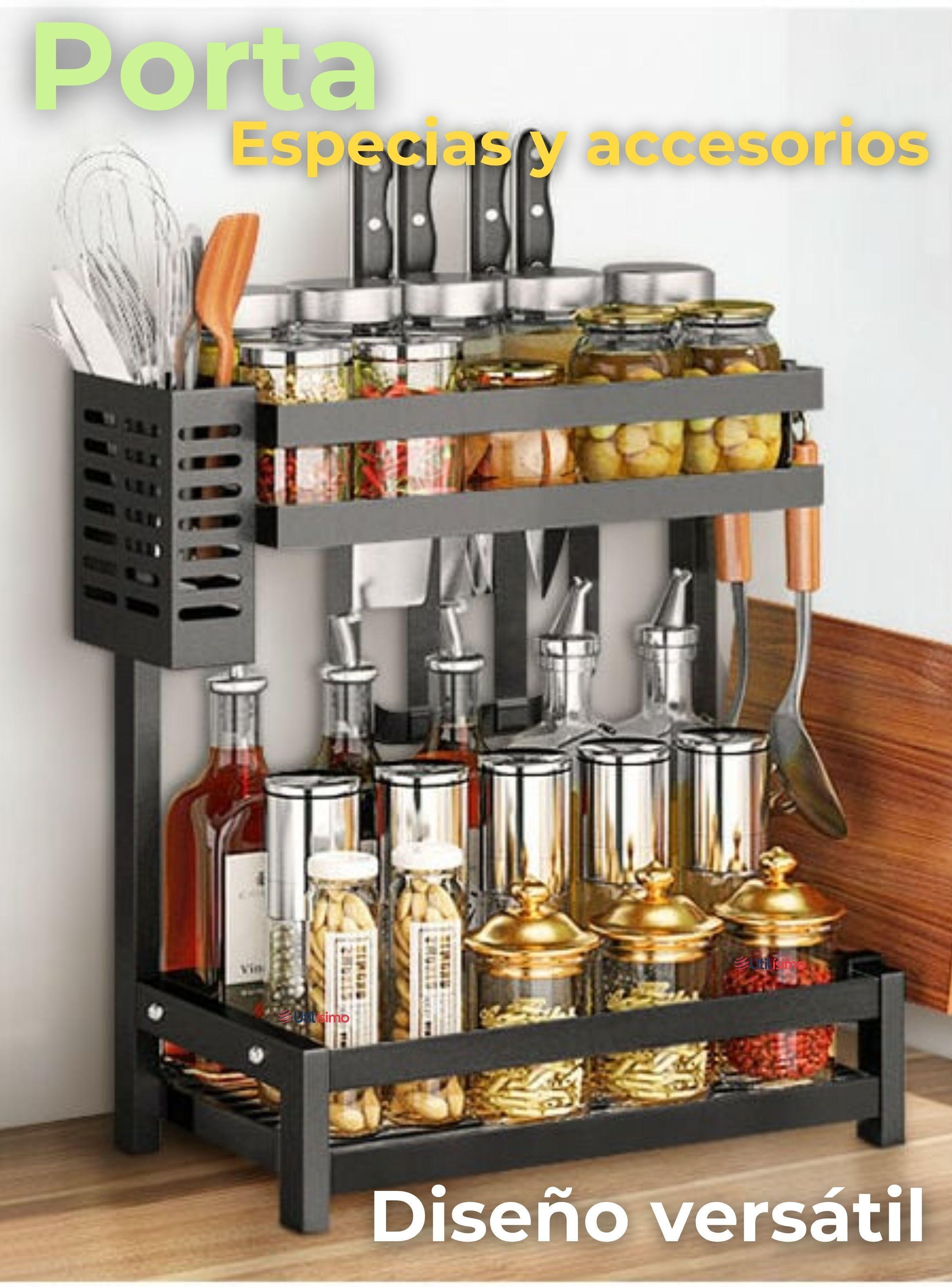  Estante Organizador 2 Niveles Para Especias Cocina Especieros-5