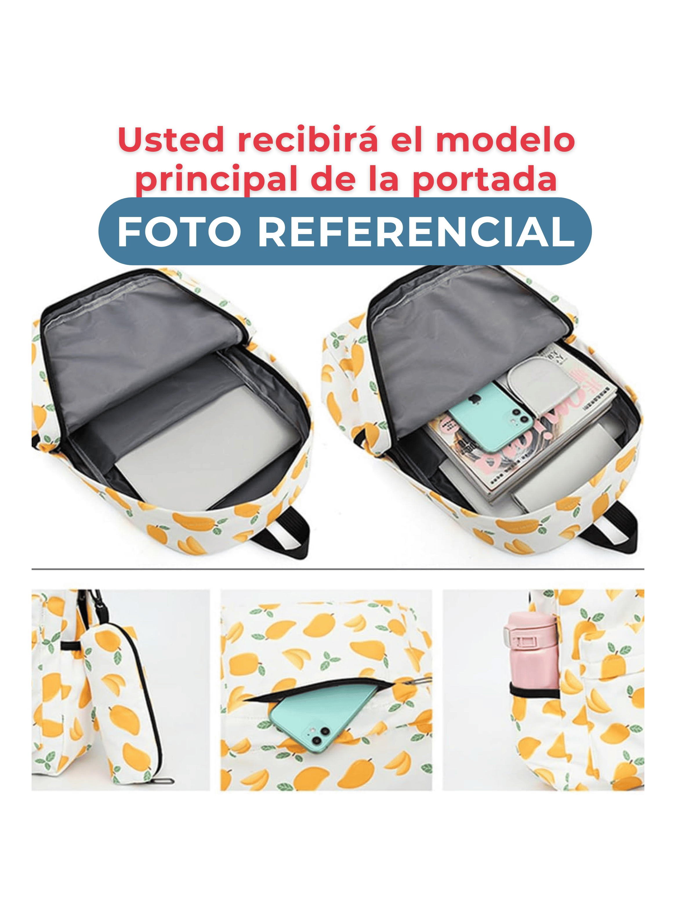 Pack Mochila Lonchera Estuche 43cm Juvenil y Escolar Elephant-3