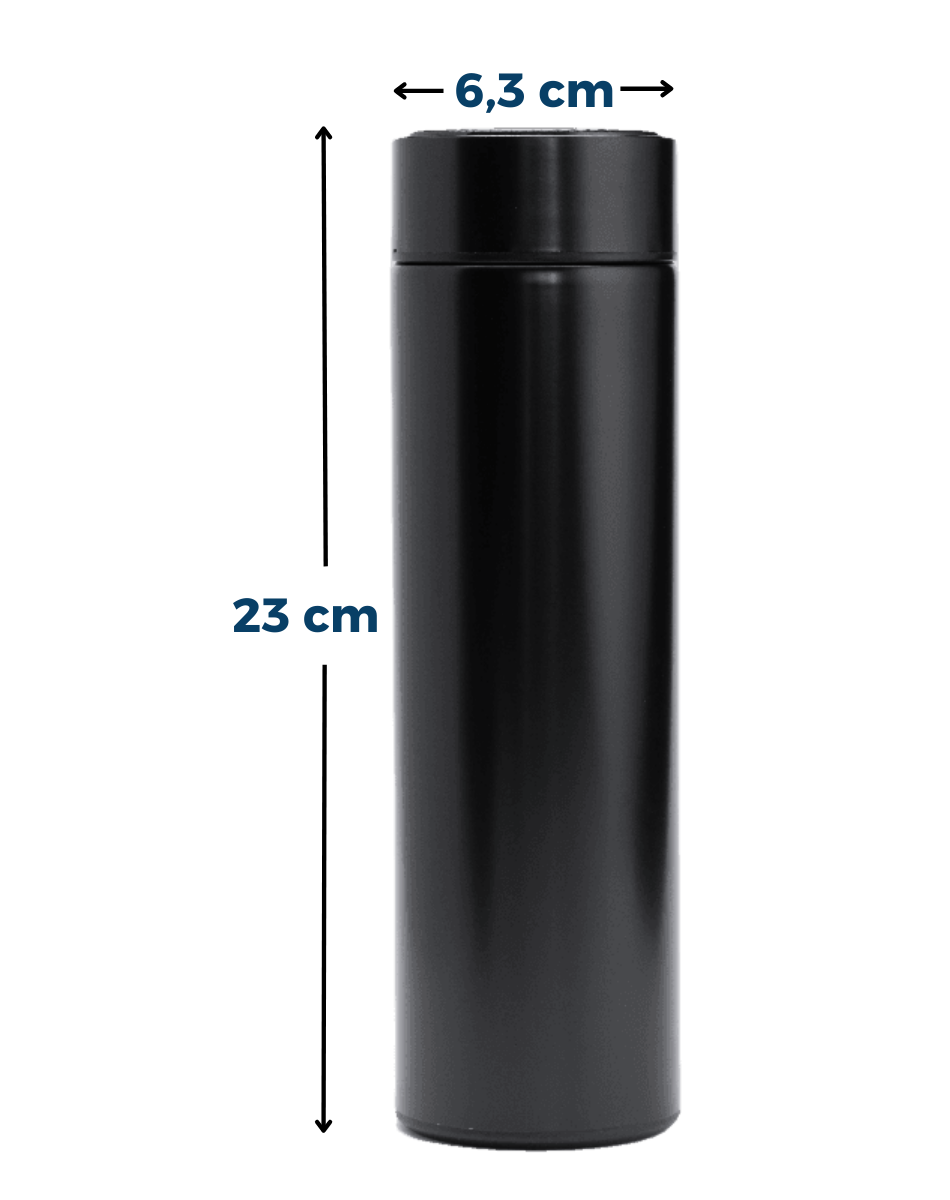Termo Inteligente Vaso Digital Táctil Taza Led Smart Cup Plata-2