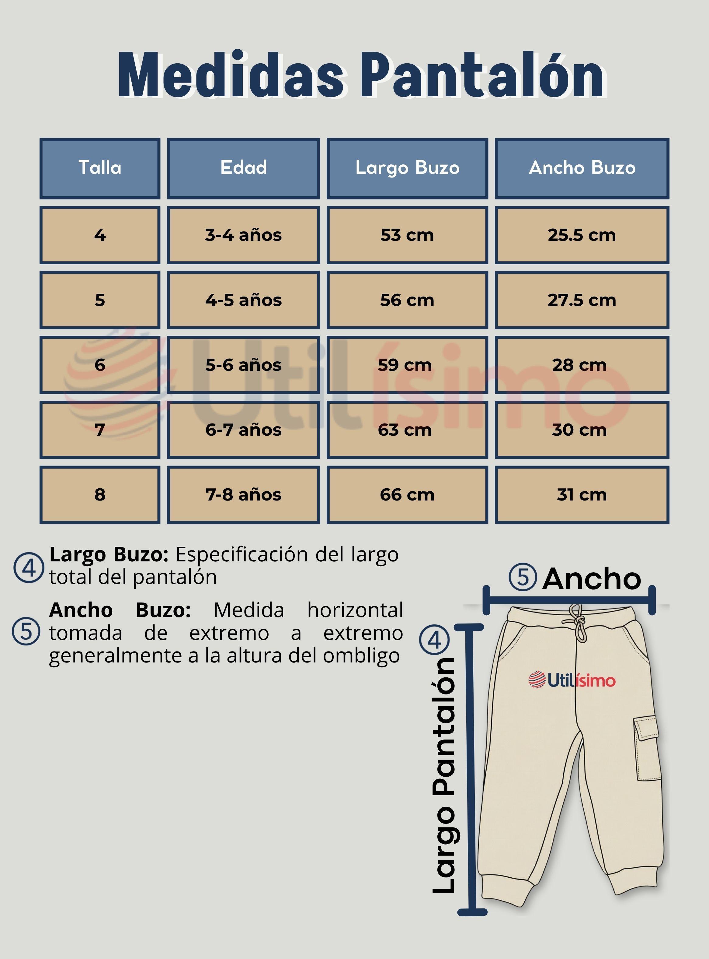 Conjunto 2 Piezas Buzo Pantalón Y Polerón Algodón Niño Friendly Class-3