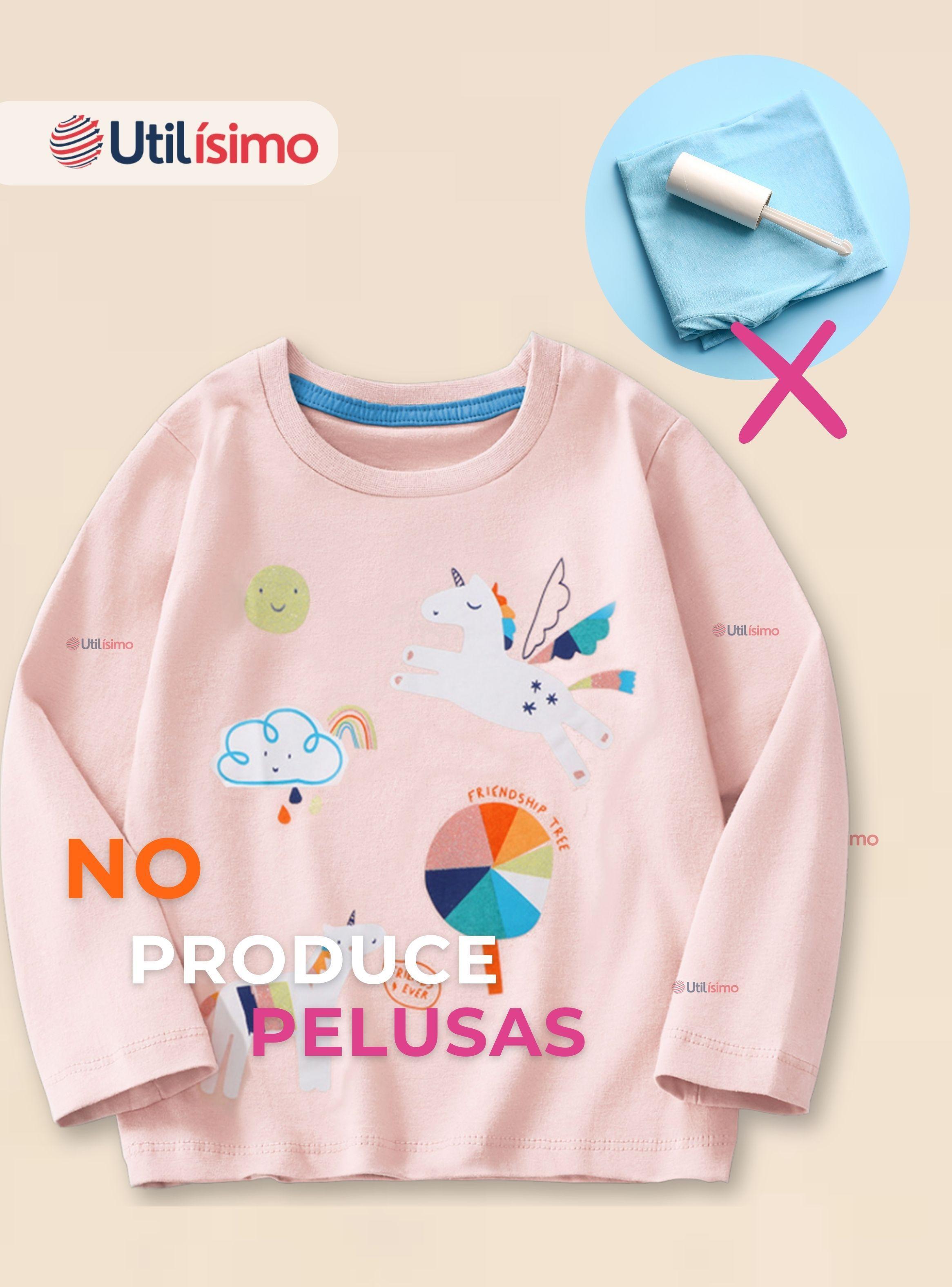Polera Algodón Manga Larga Niñas Camiseta Unicornio Rosado-7