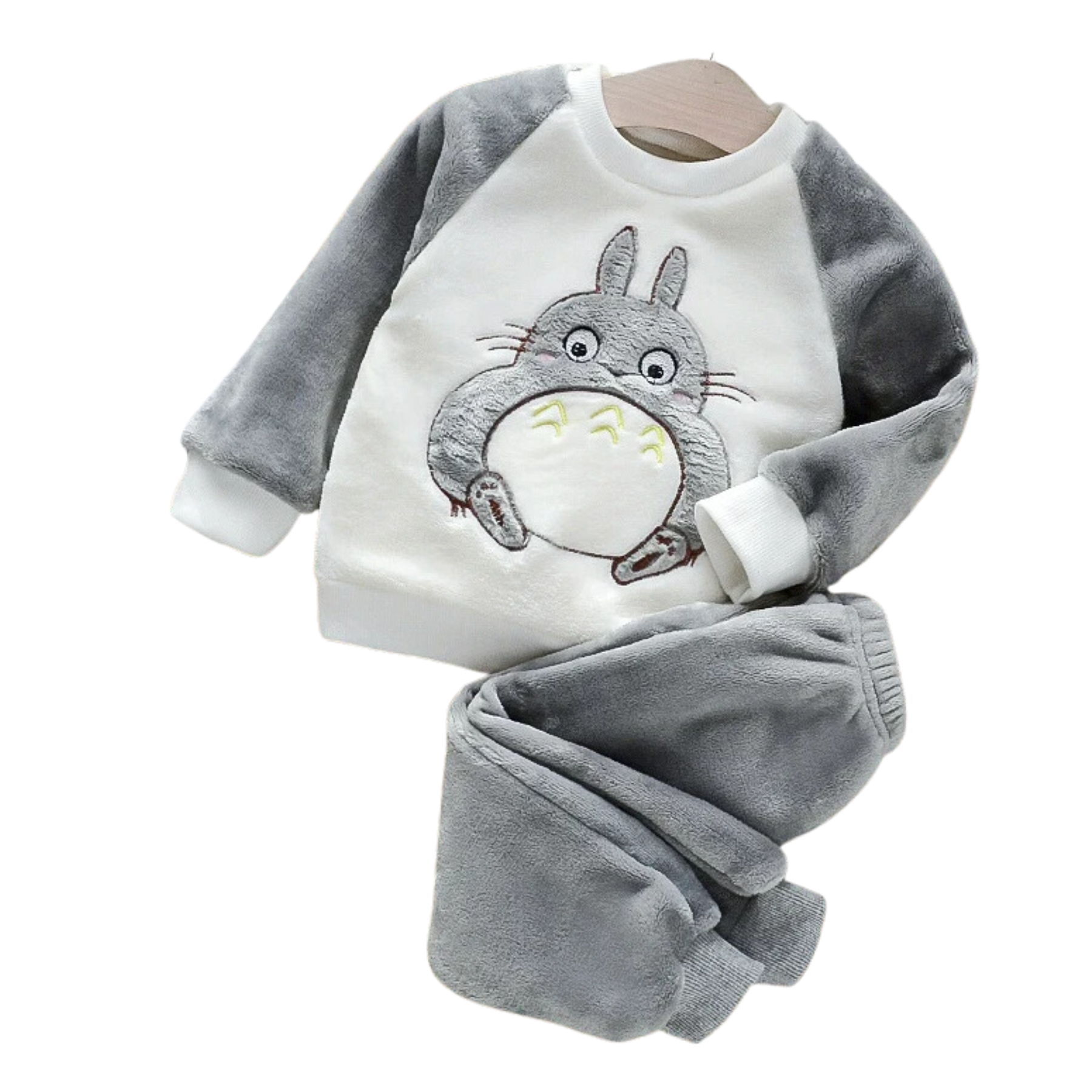 Set Invierno 2 Piezas Buzo Niño Conejo Blanco Jump Kids-0
