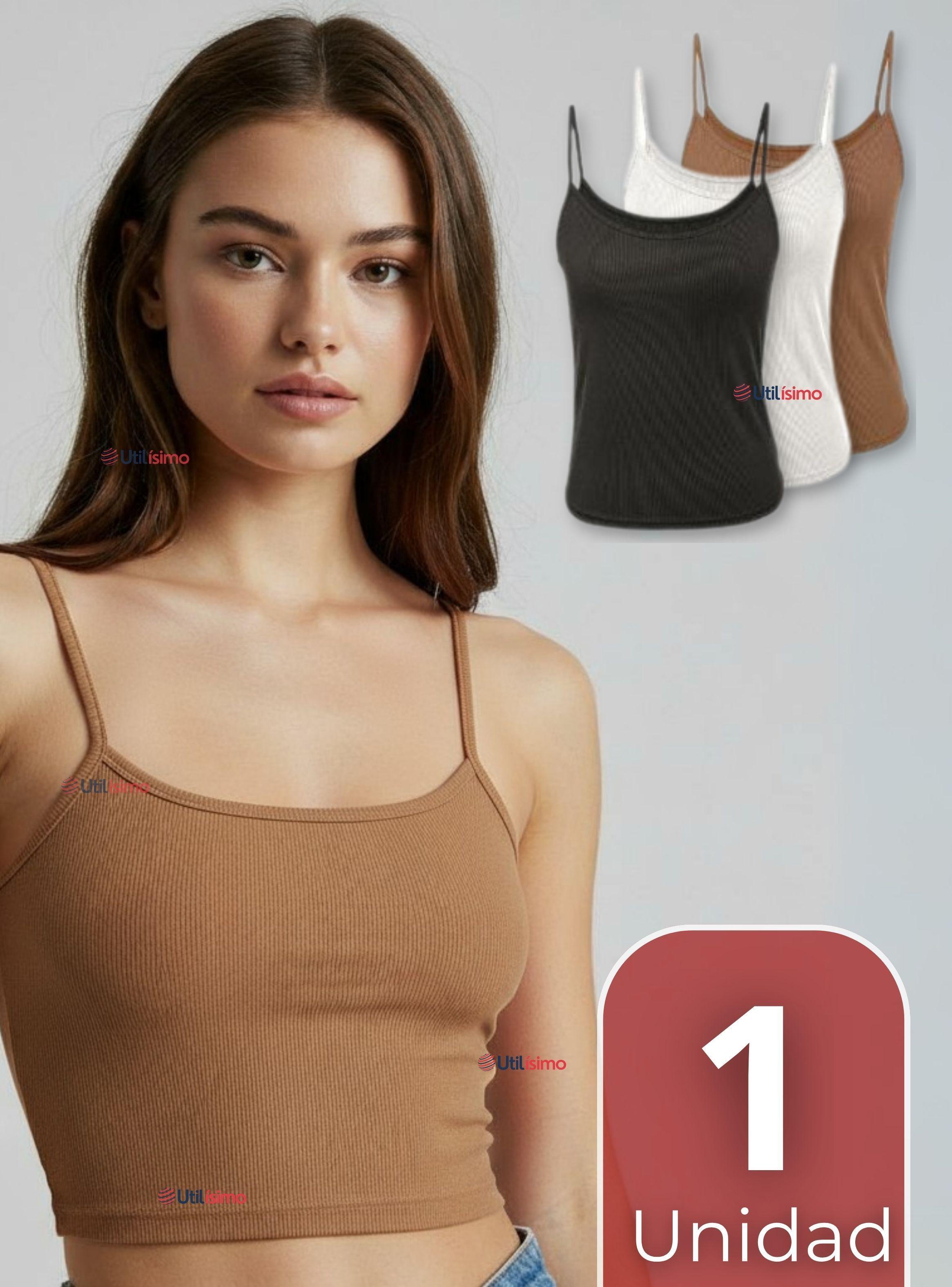 Polera Camiseta Pabilo Básica Lisa Elástica de  Algodón Mujer Colores Surtidos-0