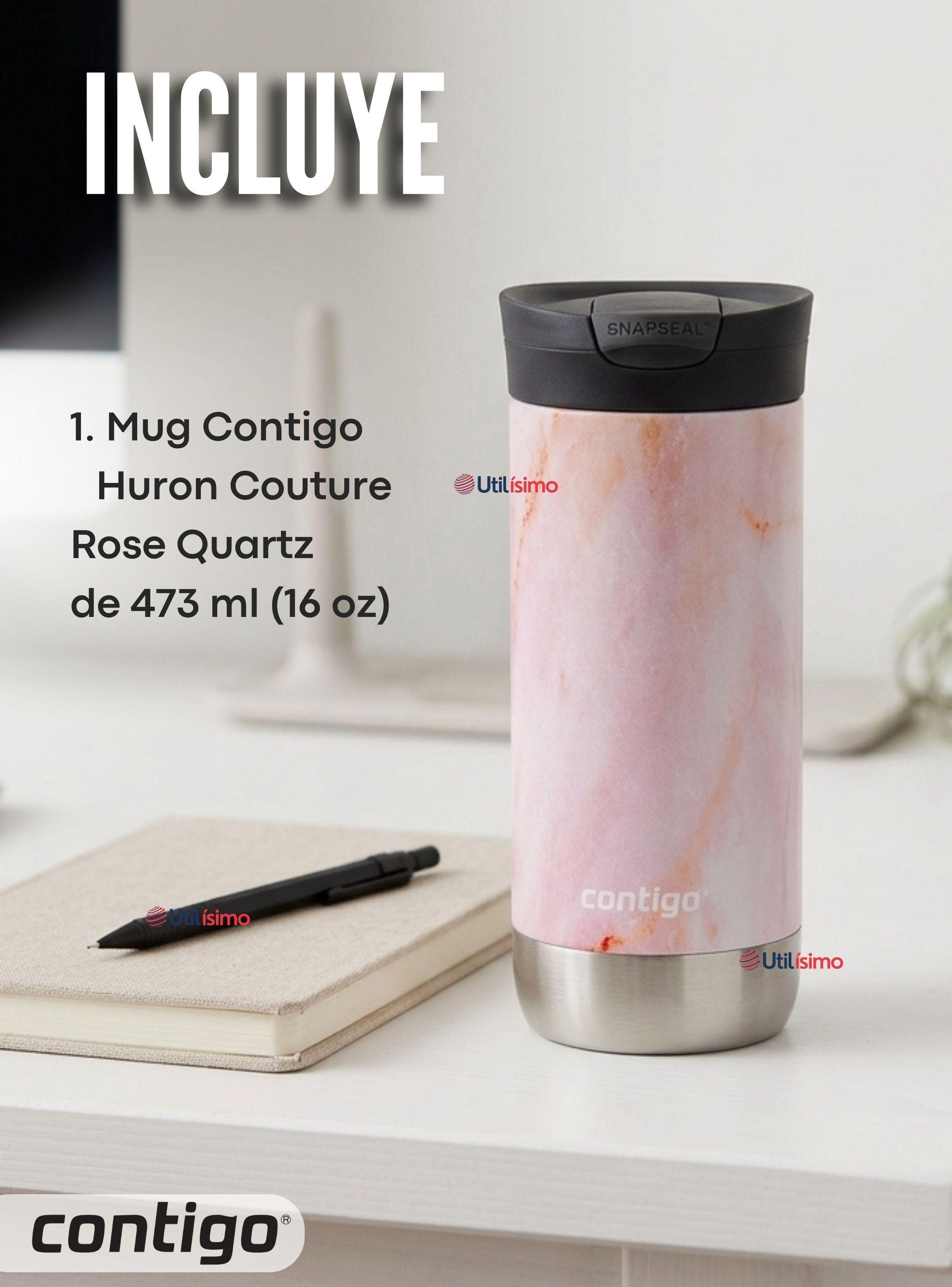 Vaso Térmico Contigo® Mug Huron Rose Quartz Tecnología SNAPSEAL™ 473 ML-2