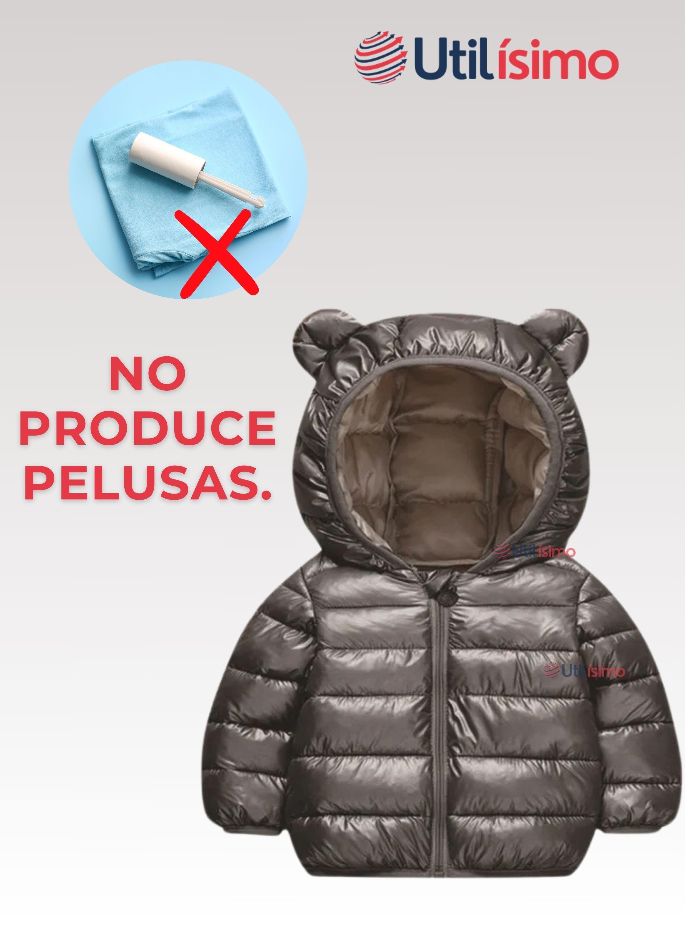 Parka Con Capucha Manga Larga Niño Negro Metalizado-5