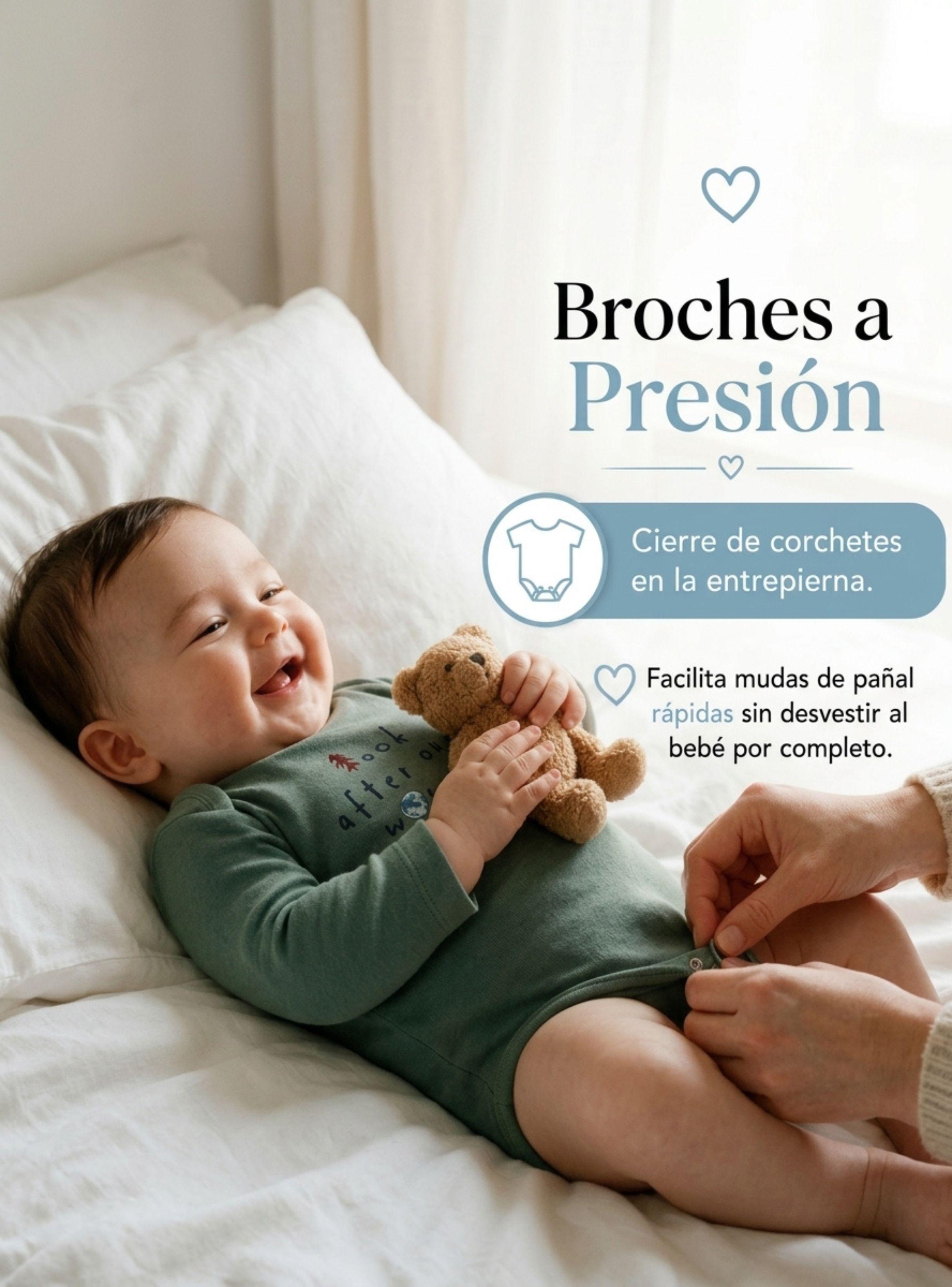 Pack 4 Bodys Manga Larga %100 Algodón Tedmimak Niño Baby Dino-6