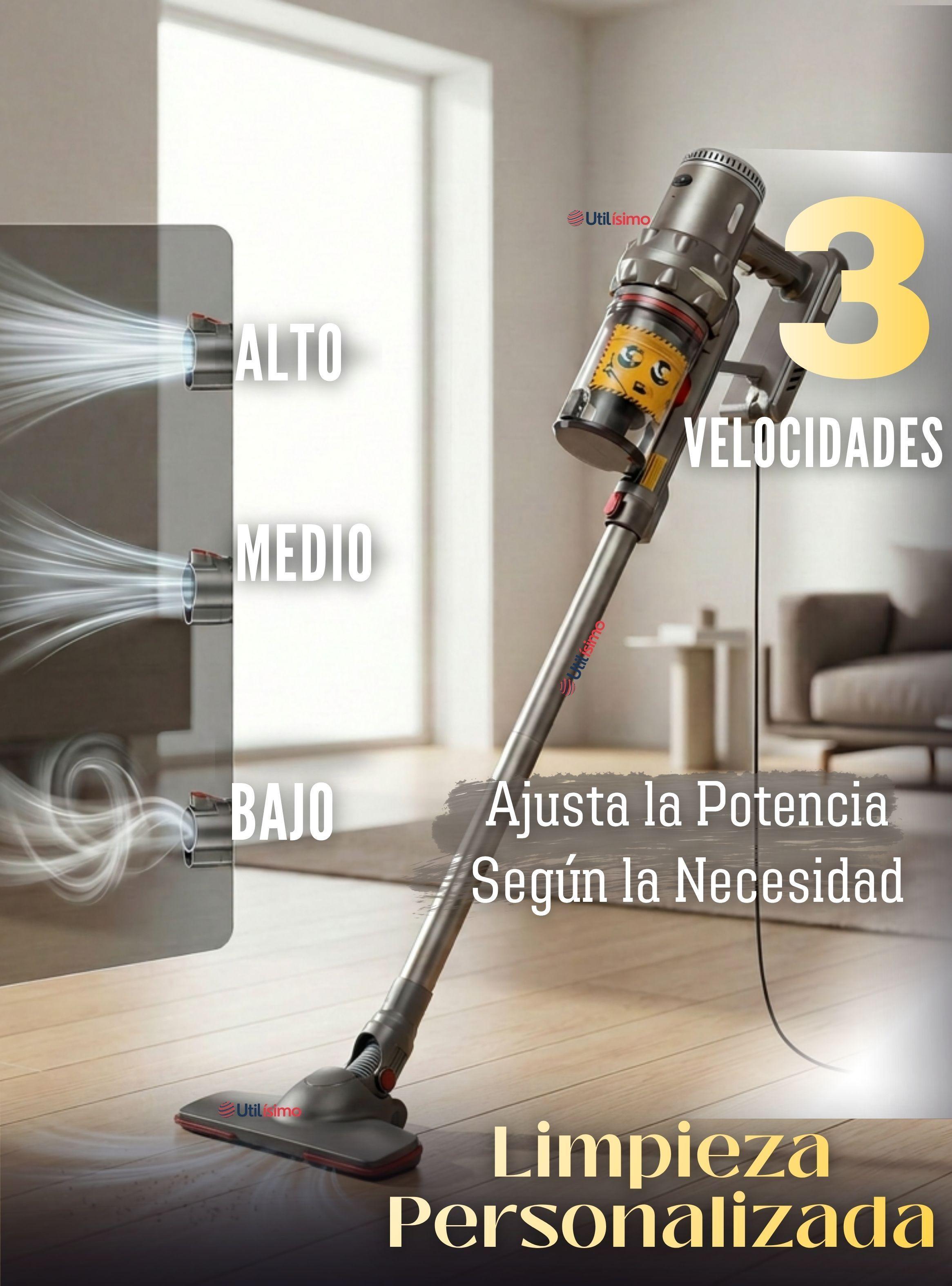 Aspiradora Portátil de 3 Velocidades Filtro Hepa Lavable-5
