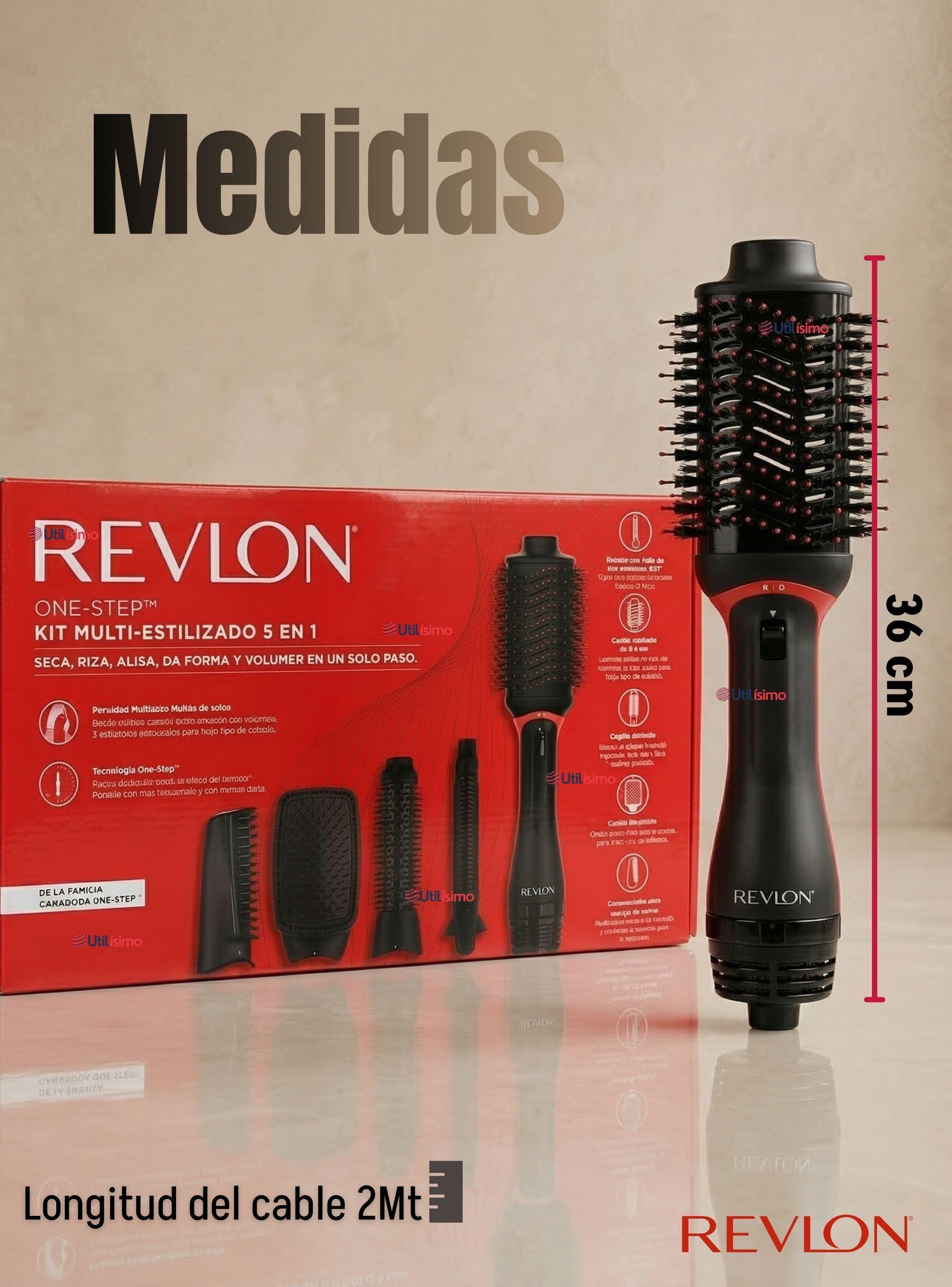 Cepillo Secador Alisador 5 En 1 Revlon 1200W de Potencia Multistyler-3