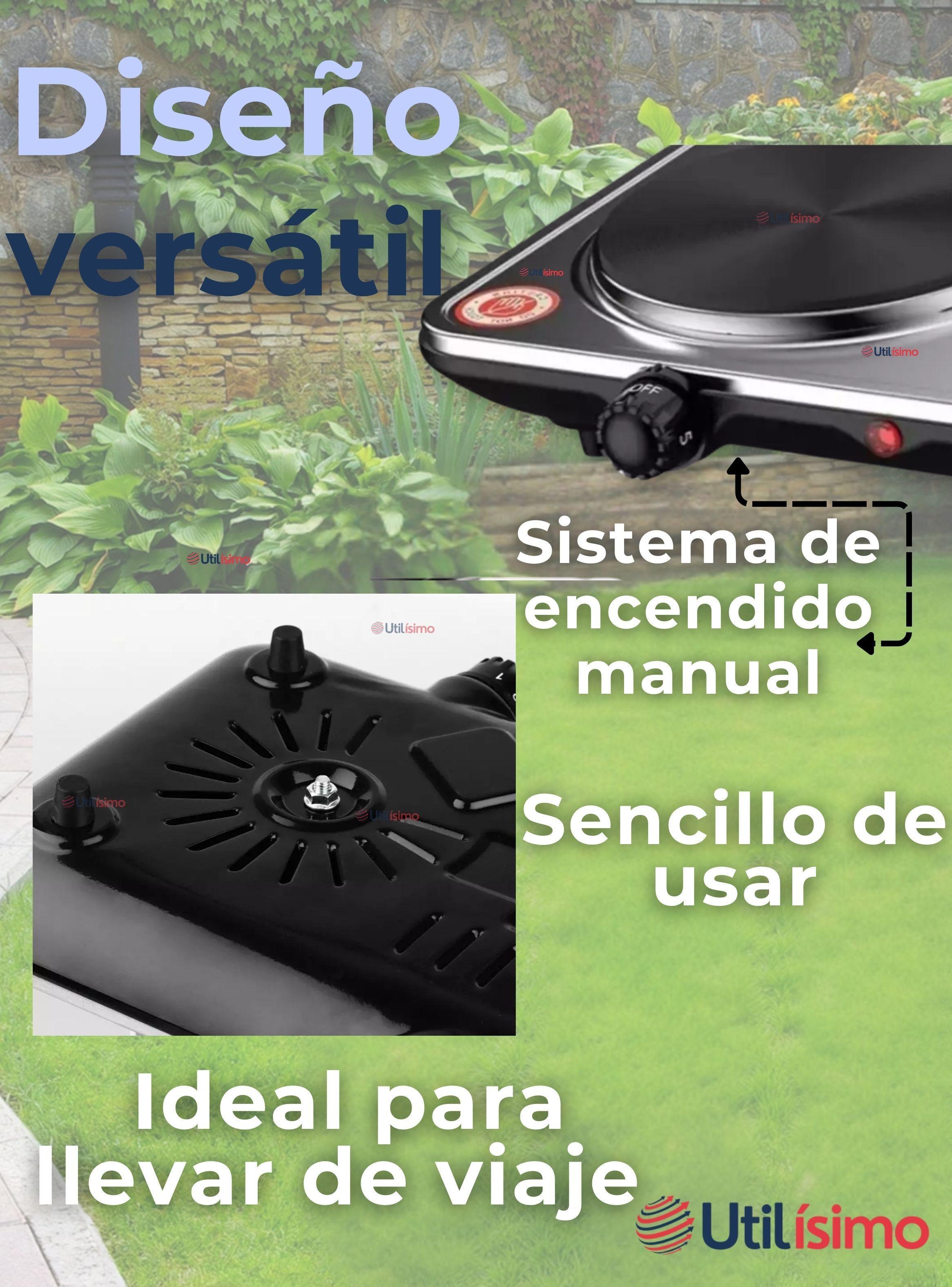 Cocina Encimera Eléctrica 2 Platos 2000W Cocinilla Premium -3