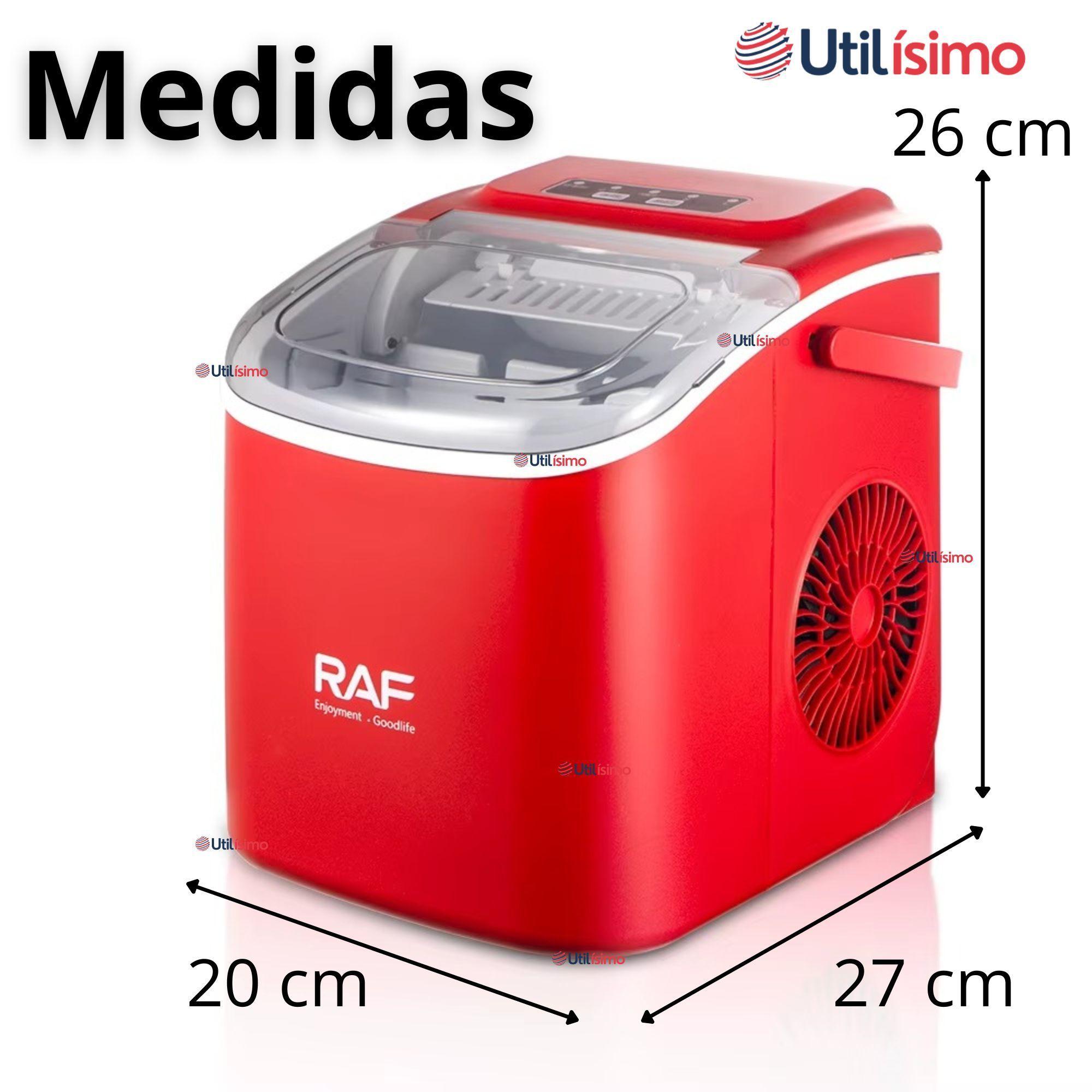 Maquina para hacer Hielo Portátil Premium Hogar Color Rojo-2