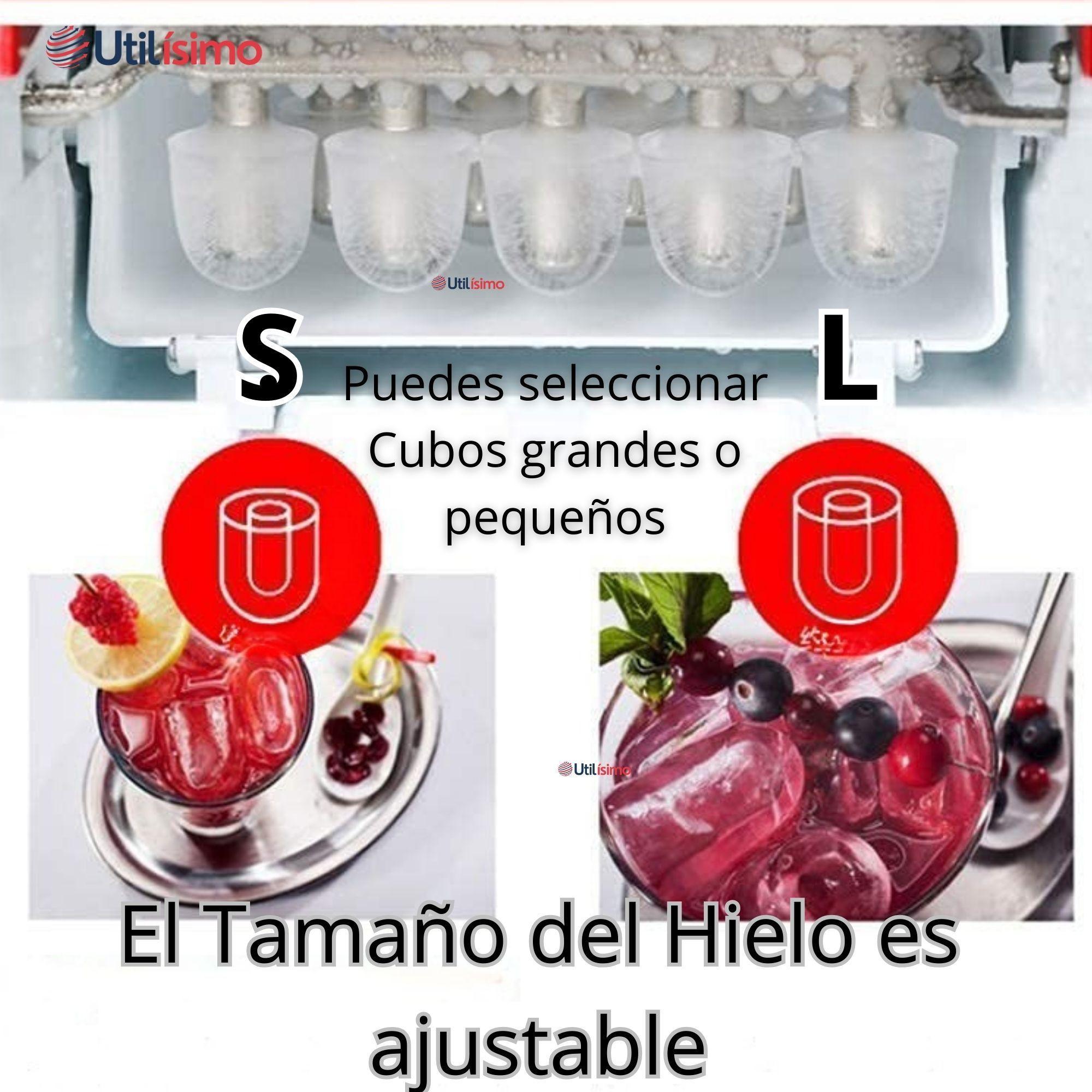 Maquina para hacer Hielo Portátil Premium Hogar Color Rojo-5