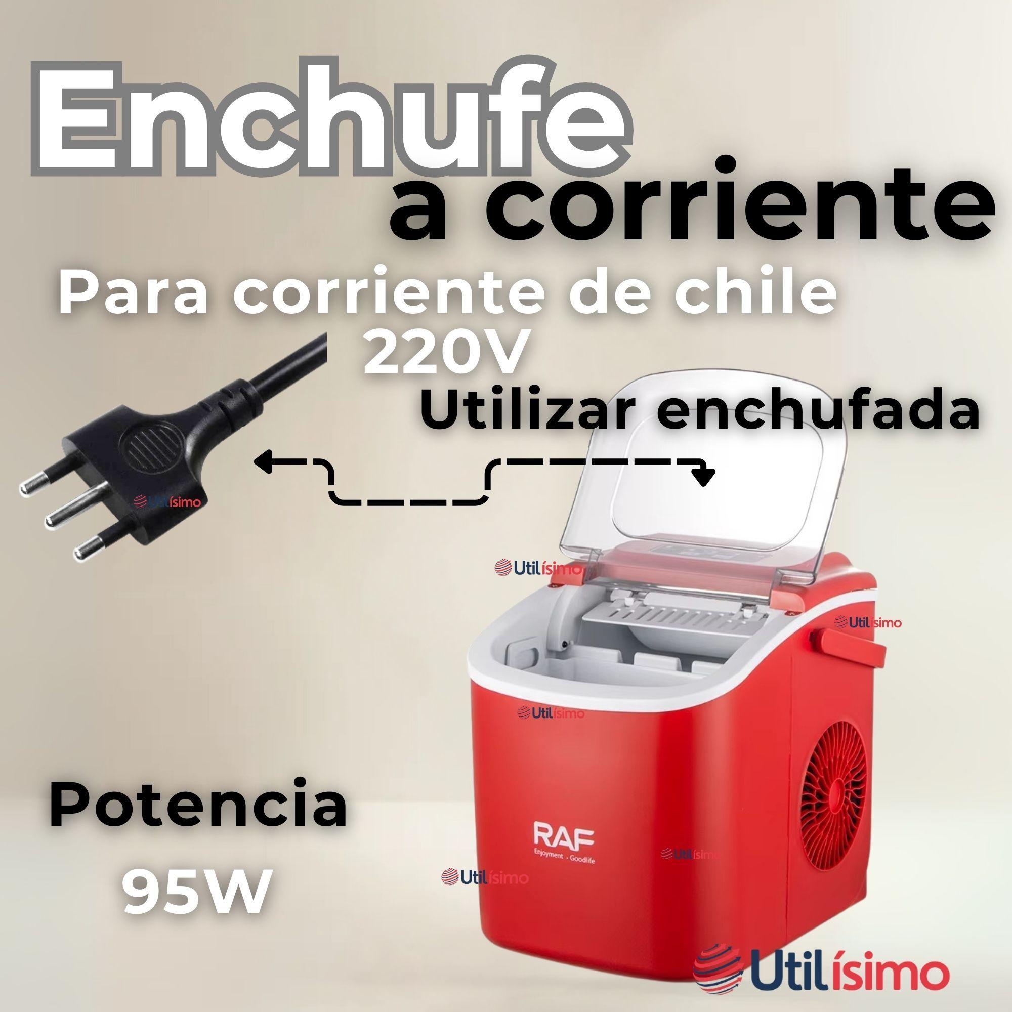 Maquina para hacer Hielo Portátil Premium Hogar Color Rojo-6