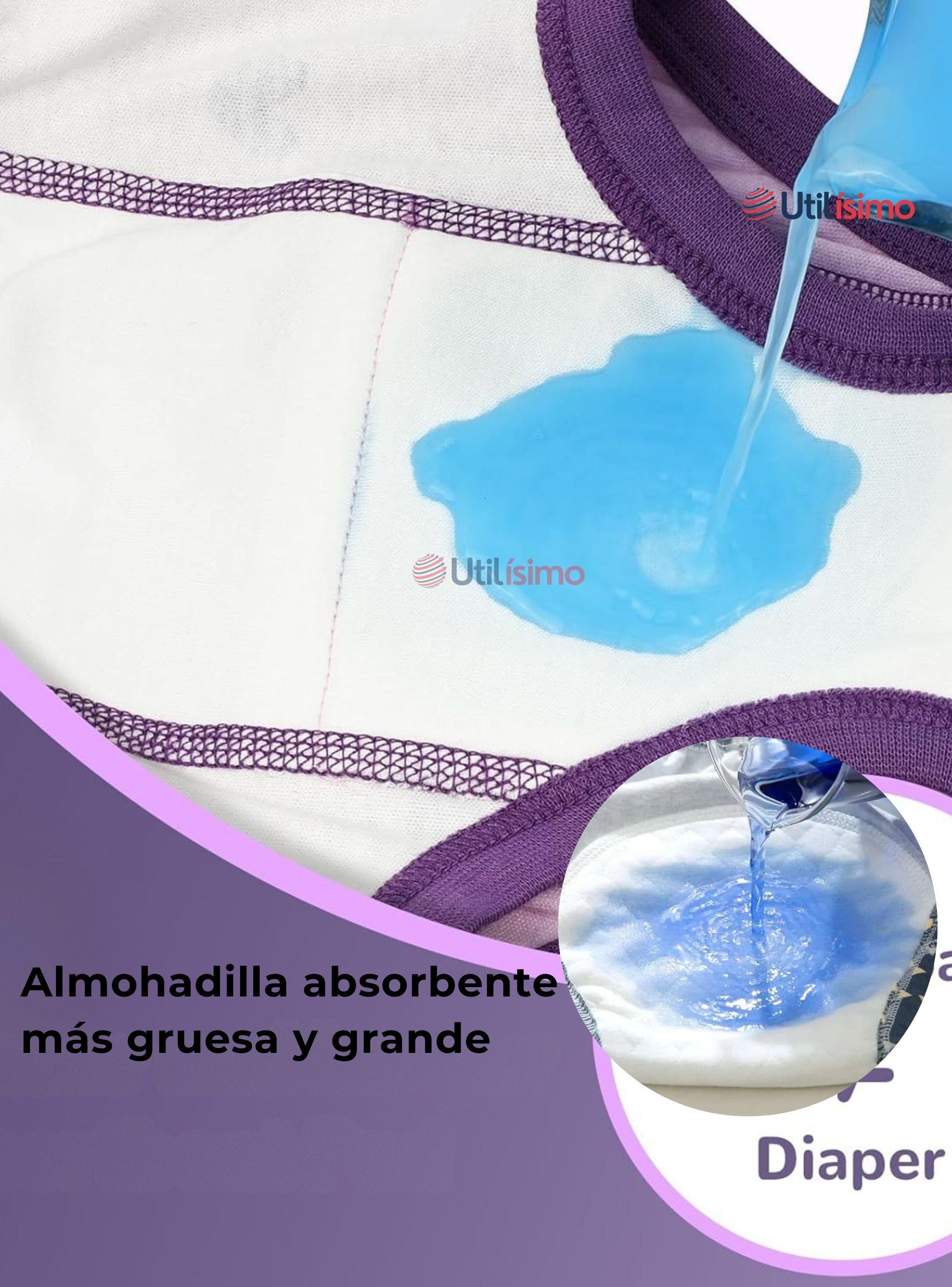 Pack 3 Calzón Pantys Niña Entrenamiento Algodón Absorbente Transpirable Cintura Elástica-3