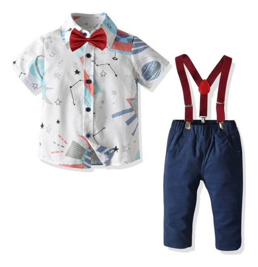 Conjunto de Vestir Largo con Tirantes para Niños Jump Kids-0