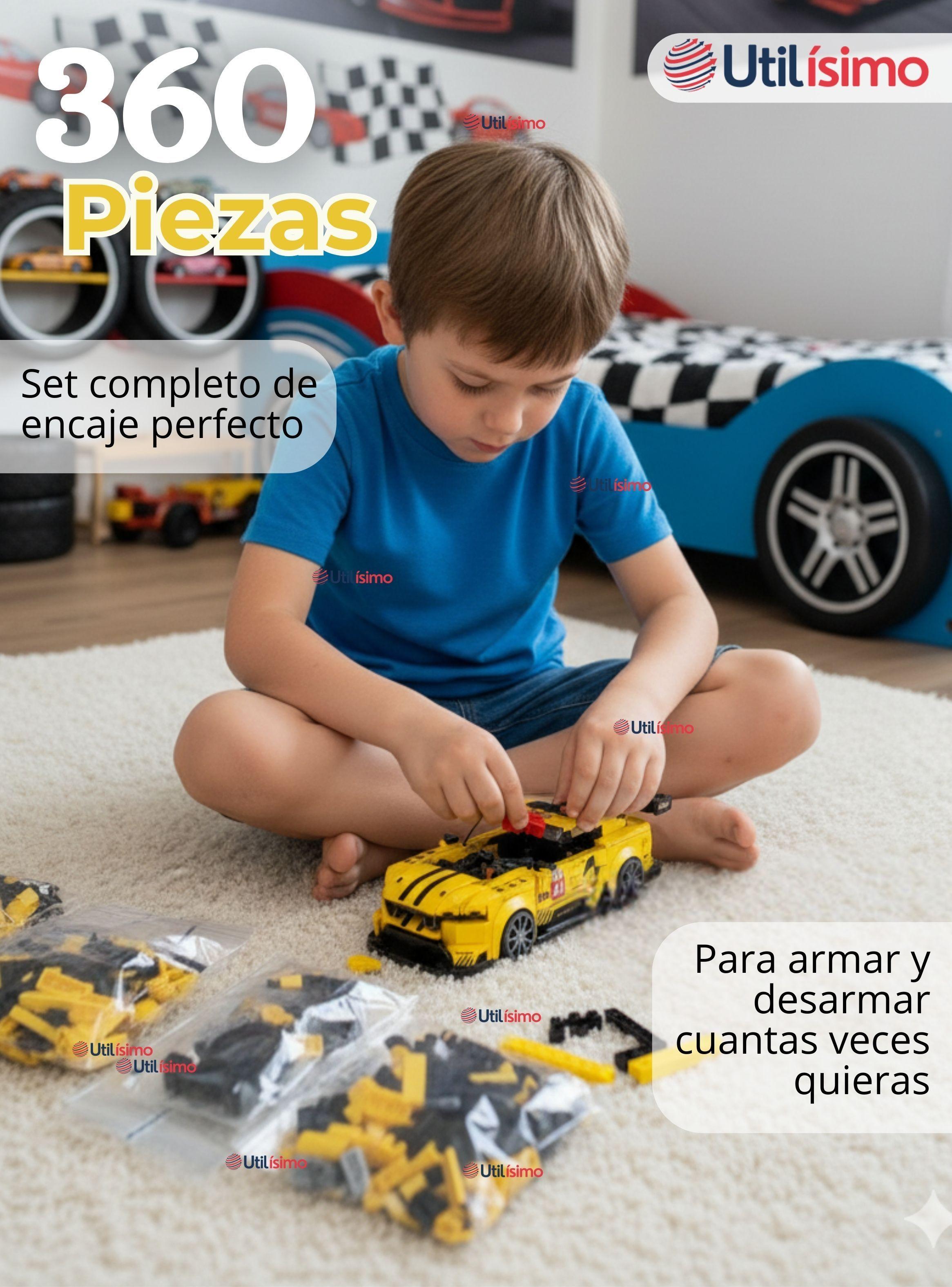 Auto Coche De Carreras Armable Porsche Racing 360 Piezas Juguete Niño-4