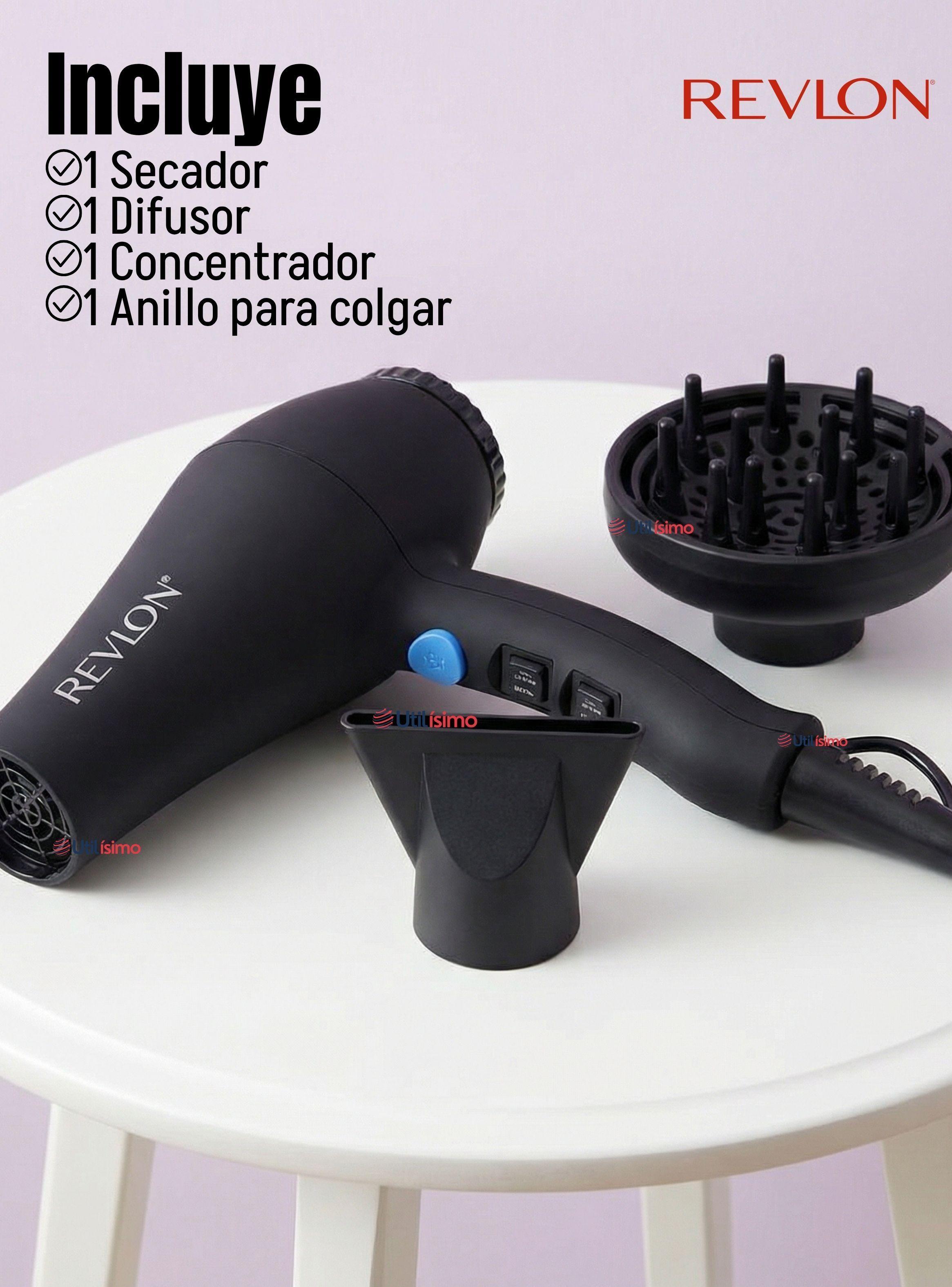 Secador De Cabello Revlon Smooth Brilliance 1875W Potencia Color Negro-2