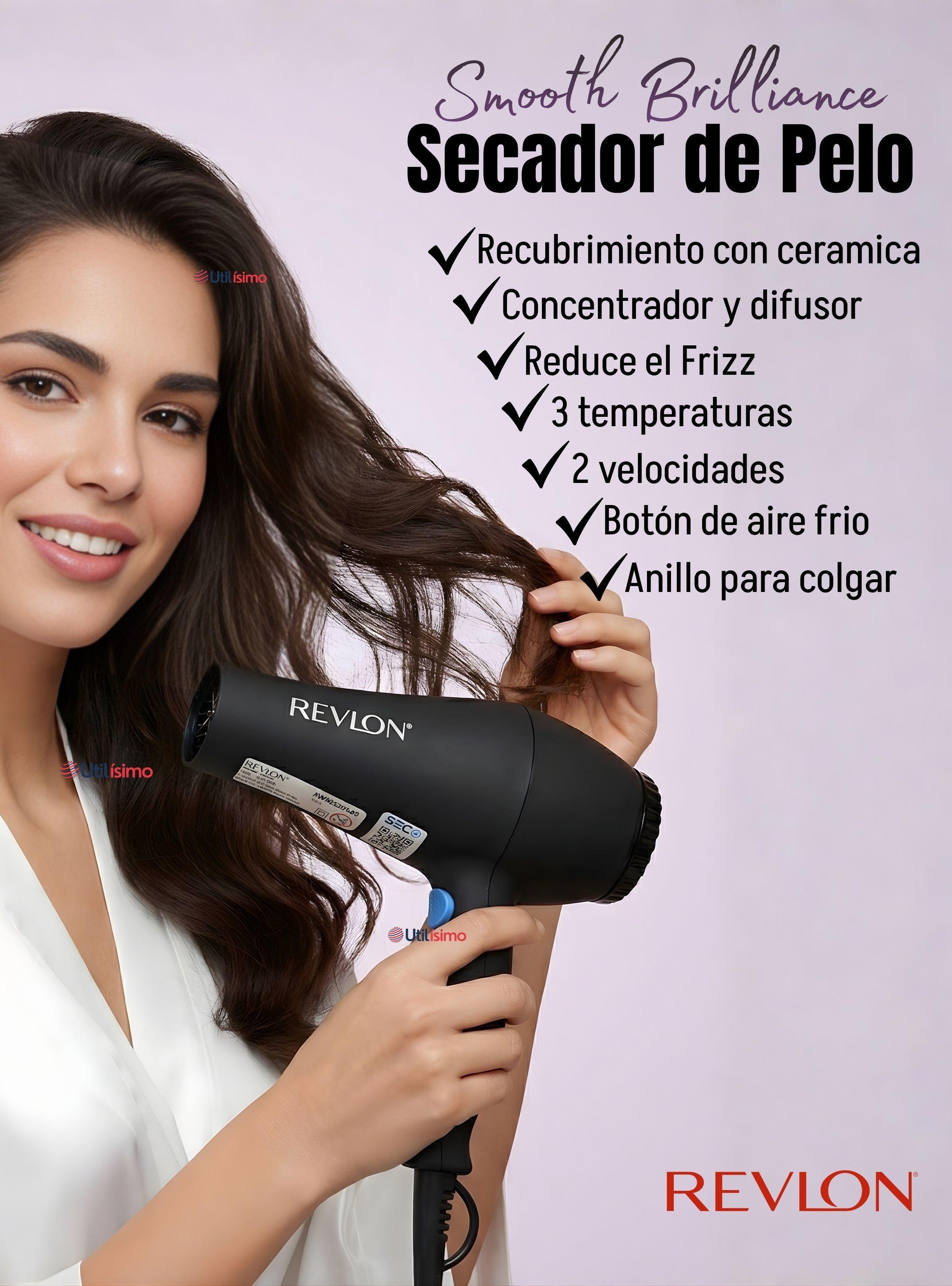 Secador De Cabello Revlon Smooth Brilliance 1875W Potencia Color Negro-3