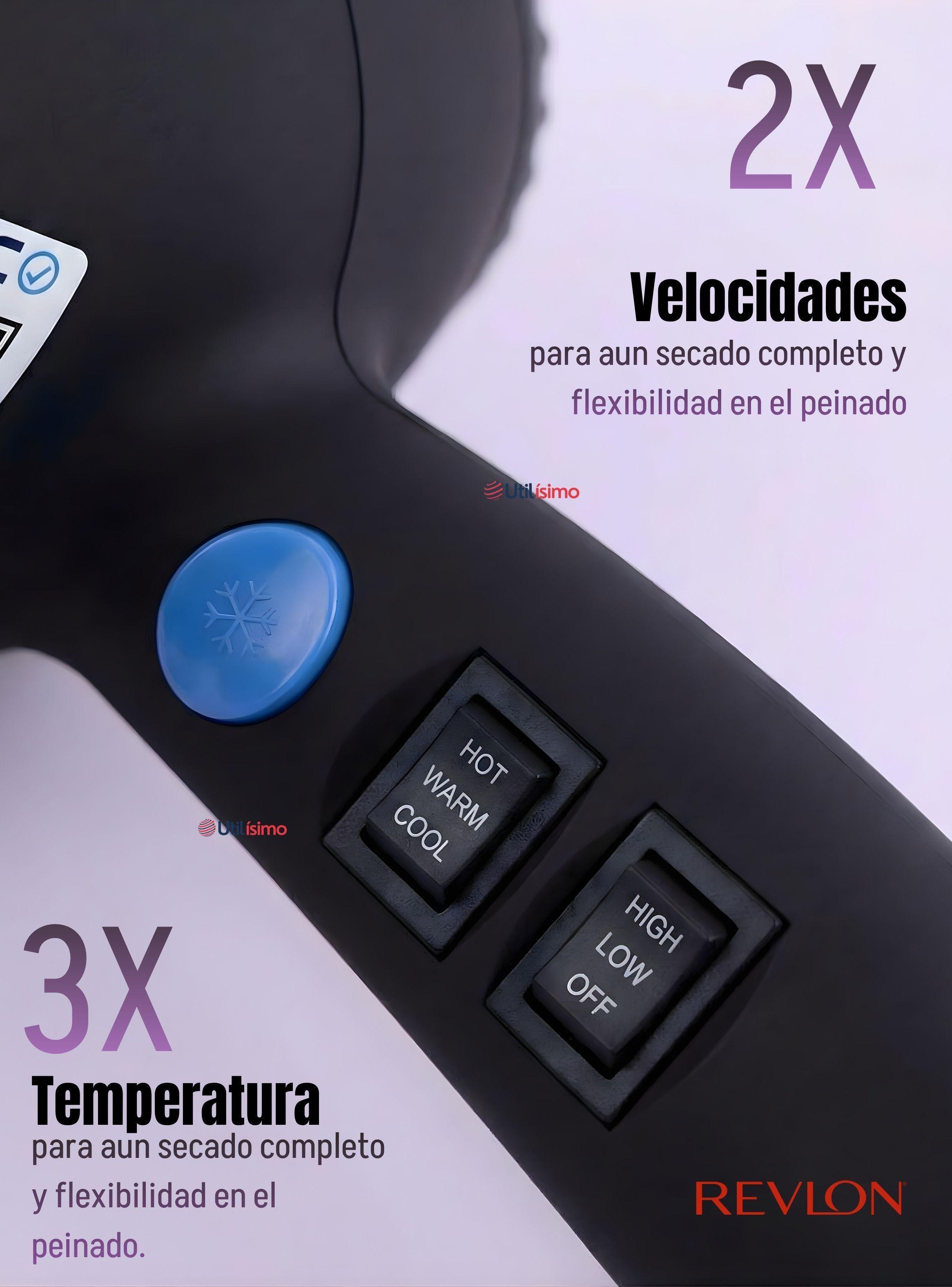Secador De Cabello Revlon Smooth Brilliance 1875W Potencia Color Negro-4