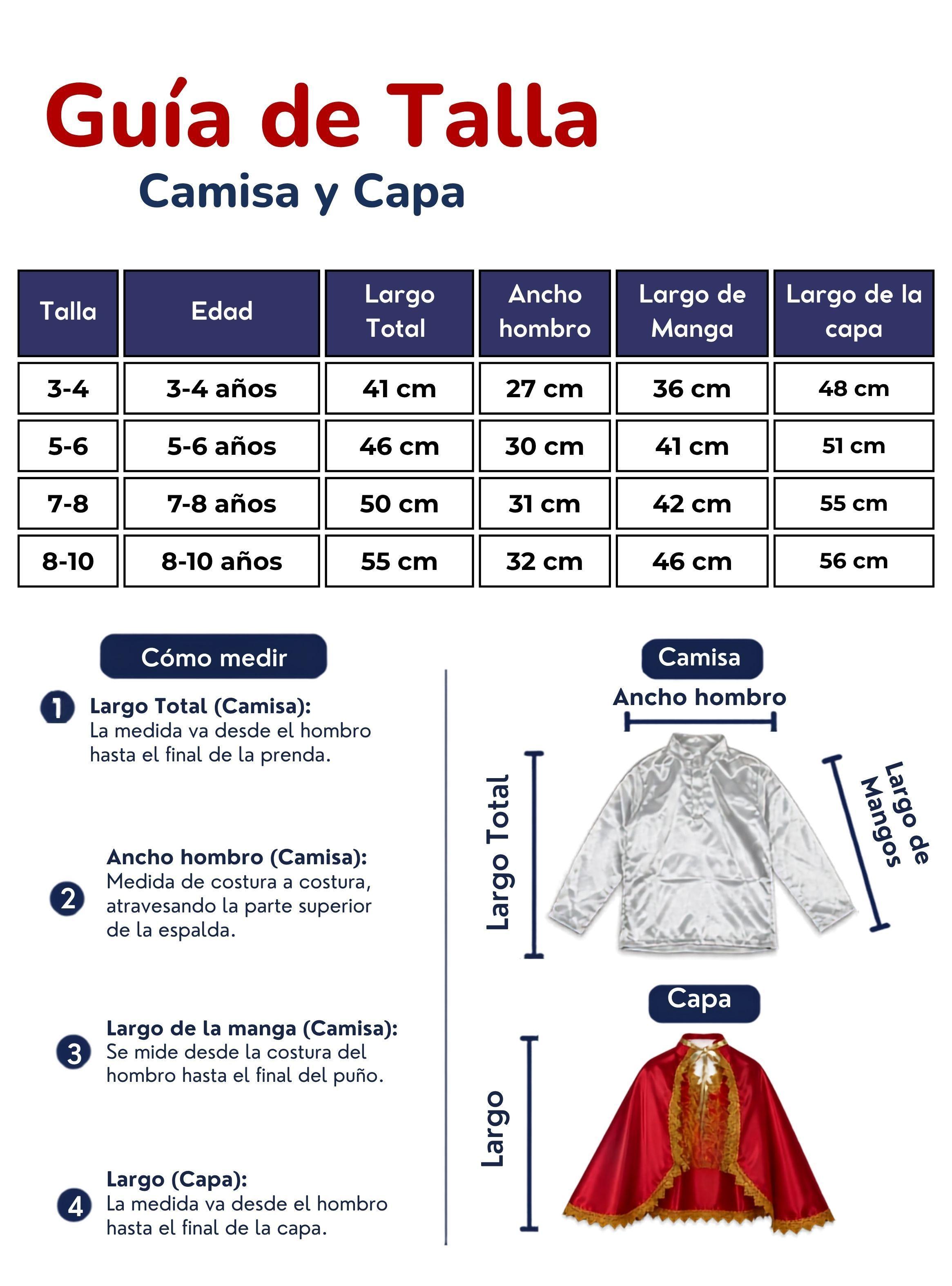 Traje Tirana Diablada Niño de 5 Piezas Rojo Baile Típico Fiestas Patrias-2