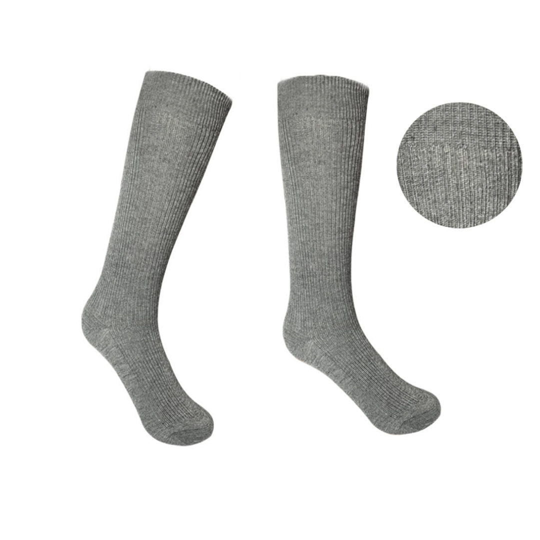 Pack 3 Calcetines Escolar Largo Gris Acrílico OMAS-2