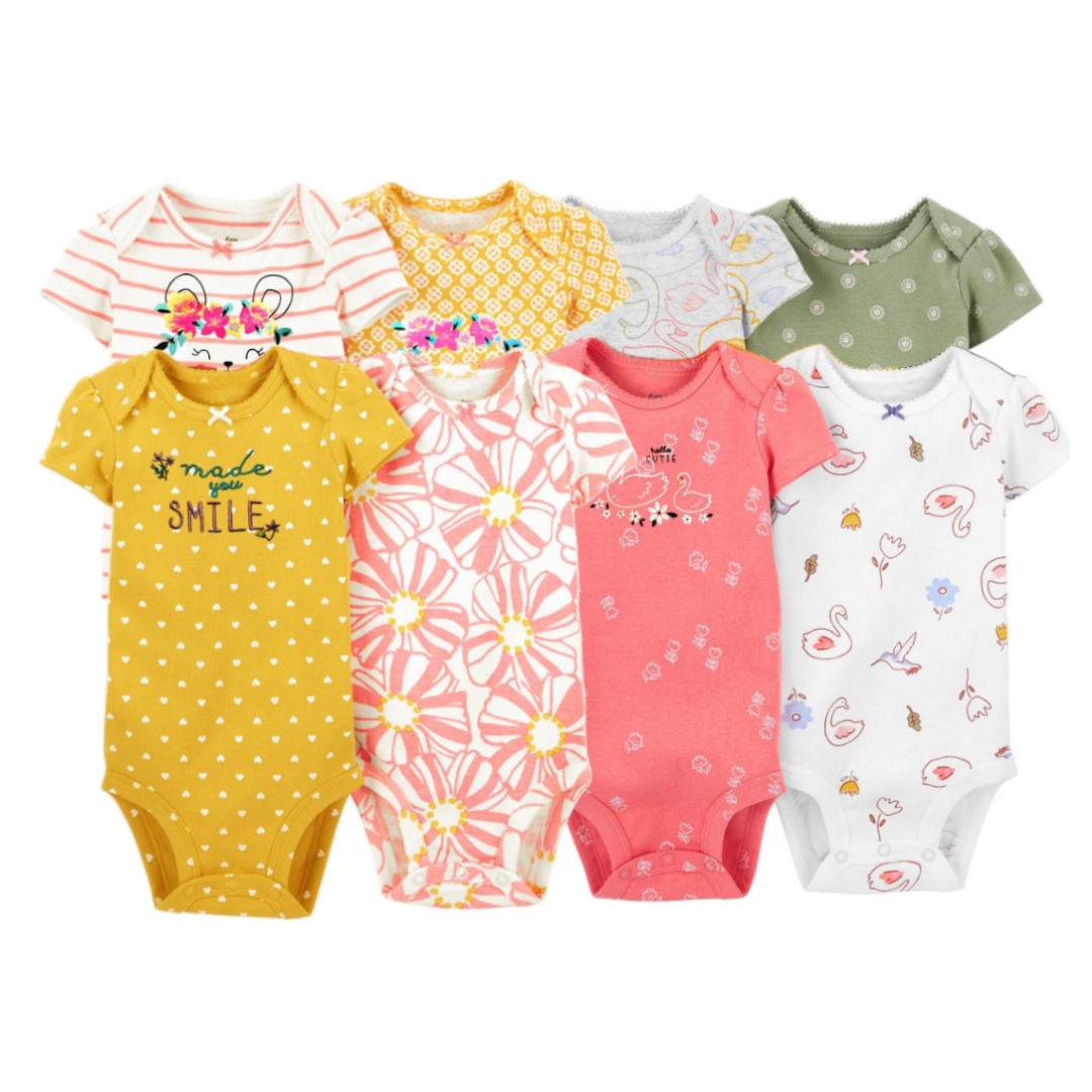 SuperPack 8 Bodies Niña Tedmimak Manga Corta-3