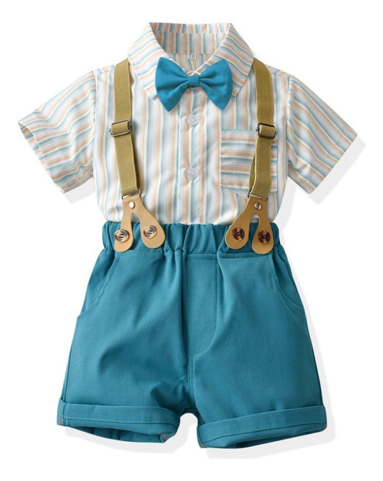 Conjunto de Vestir Corto con Tirantes para Niños Jump Kids-0