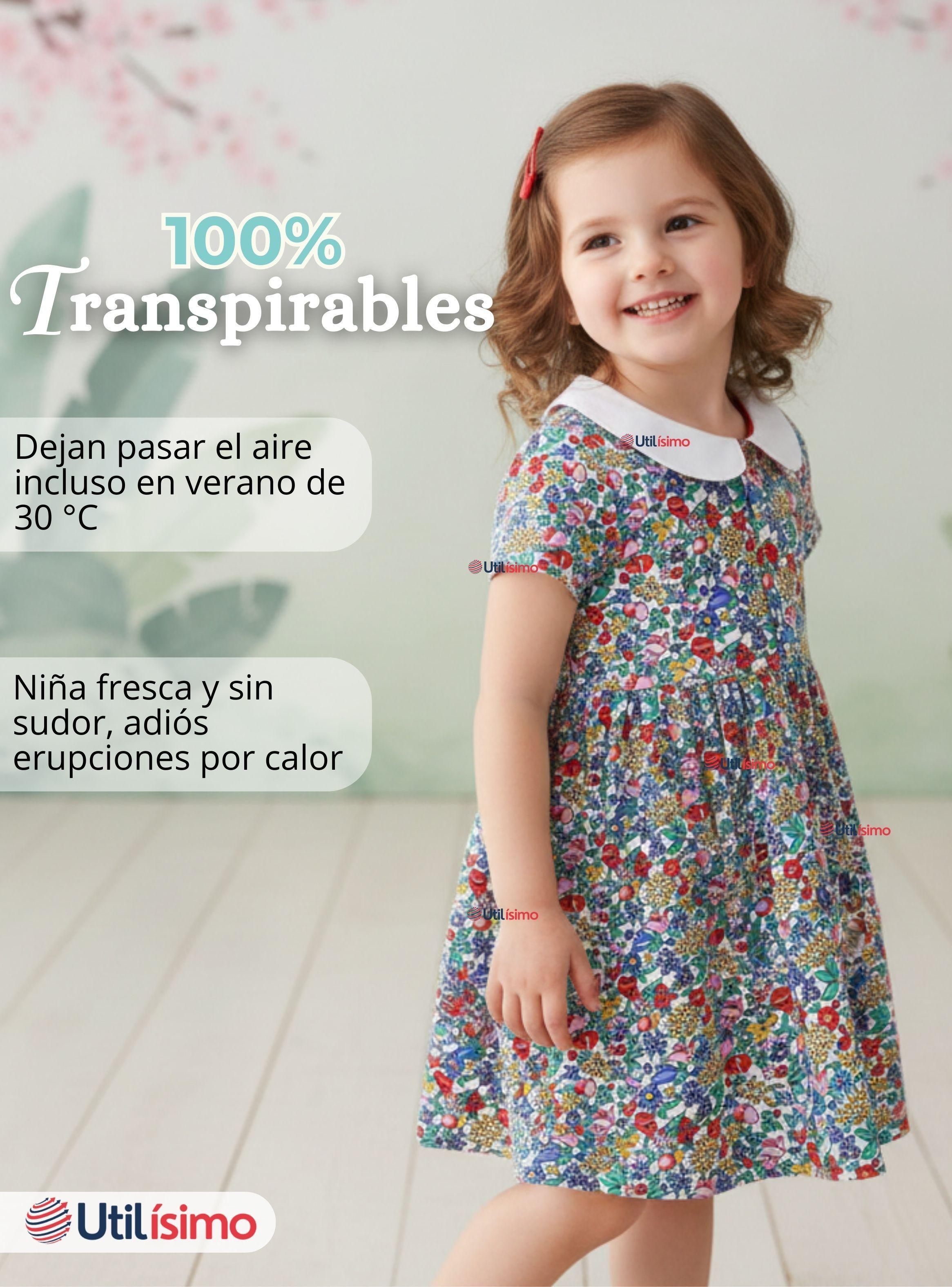 Vestido Manga Corta Floreal Multicolor Verano para Niña 2 a 7 años-7