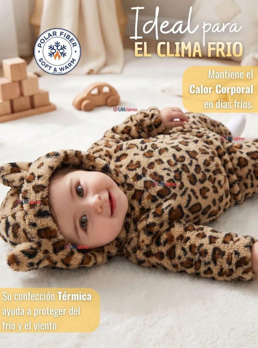 Conjunto 2 Piezas Buzo Polerón Con Capucha Polar de Niña Animal Print-9