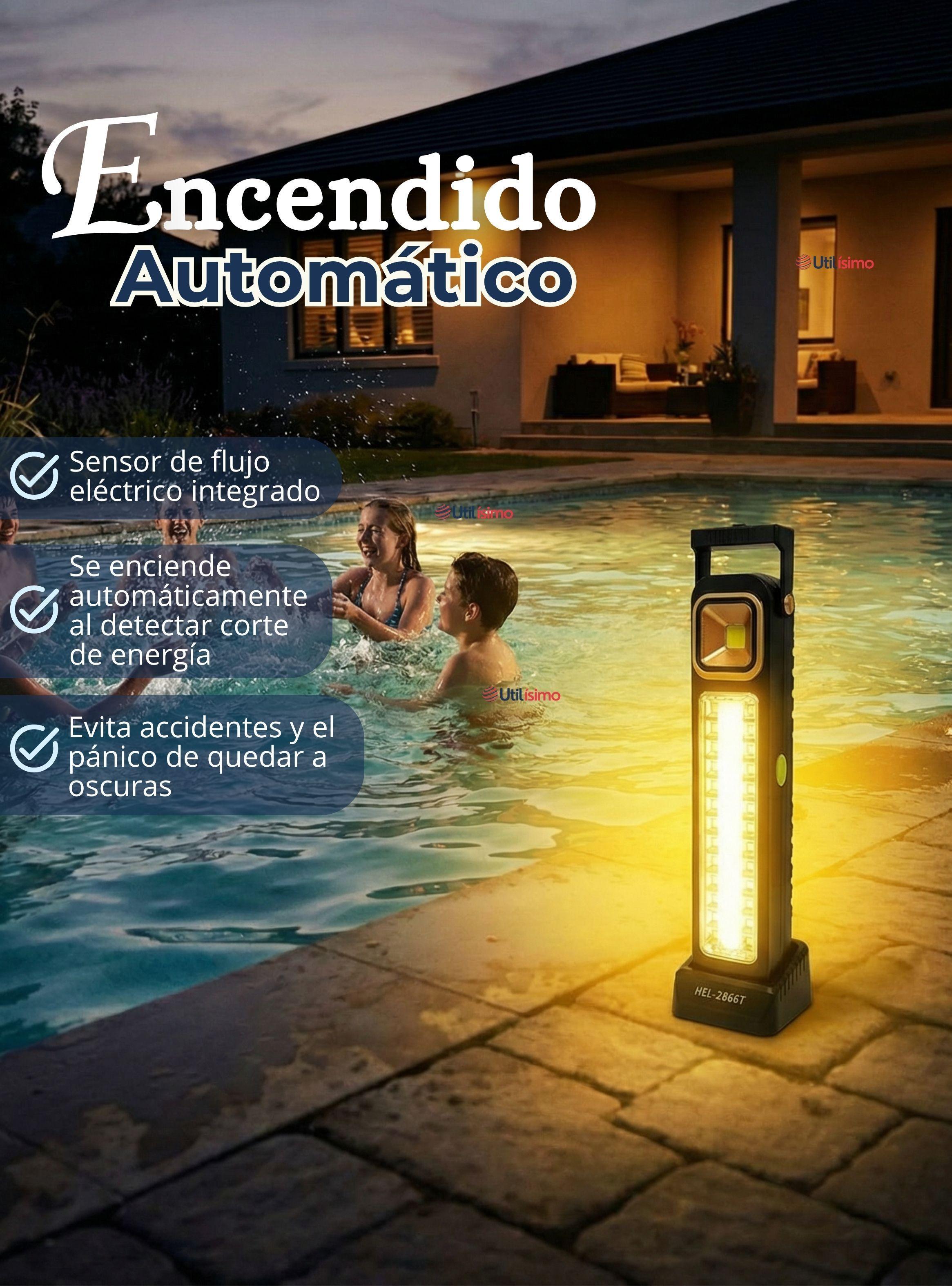 Lampara Luz De Emergencia 39 Led  FocosCarga Híbrida Solar USB 30W -5