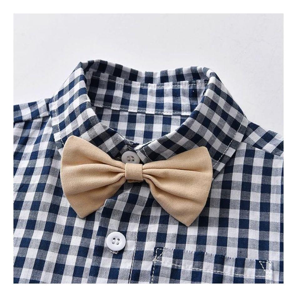 Conjunto de Vestir Corto con Tirantes para Niños Jump Kids-3