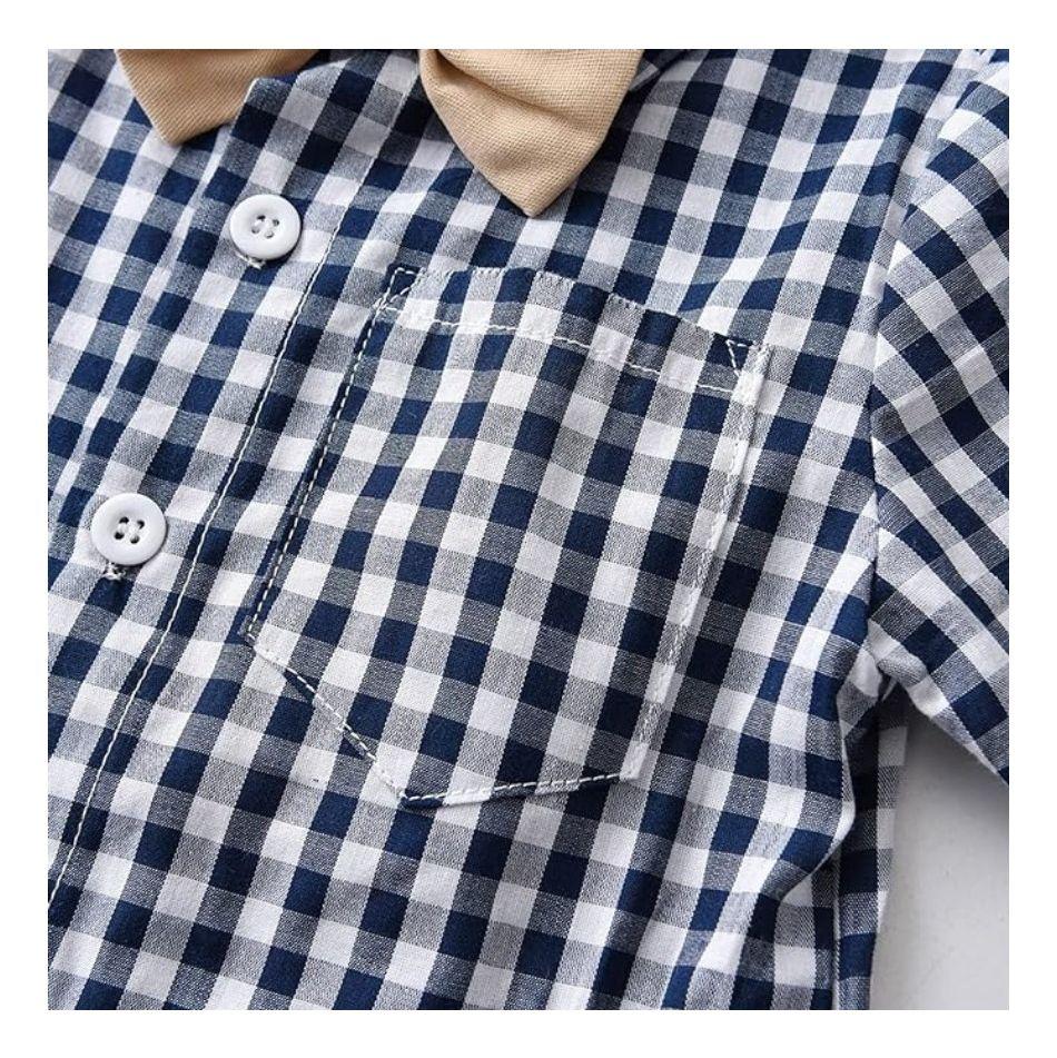 Conjunto de Vestir Corto con Tirantes para Niños Jump Kids-4