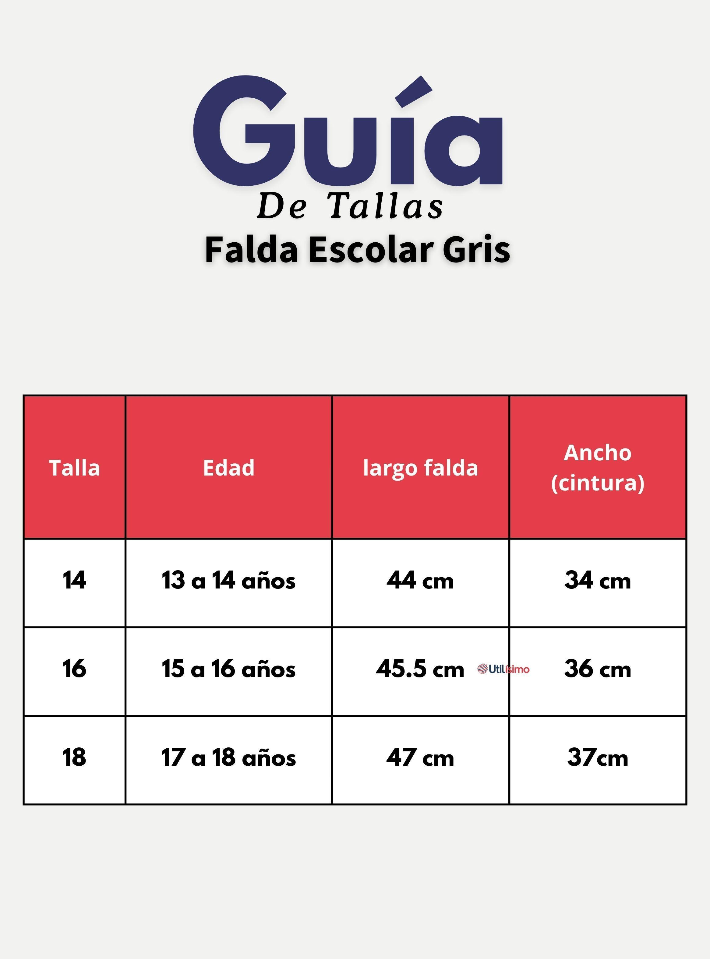 Pack 3 Faldas Escolar Plisada Niña Juvenil Color Gris-3