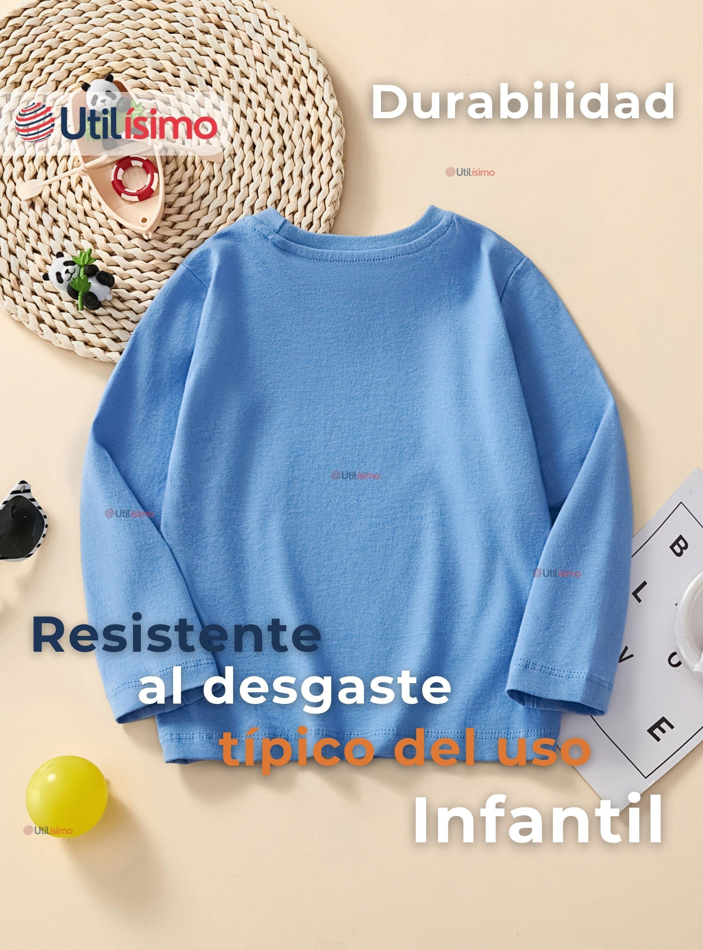 Polera Algodón Manga Larga Niños Camiseta Cocodrilo Azul-3