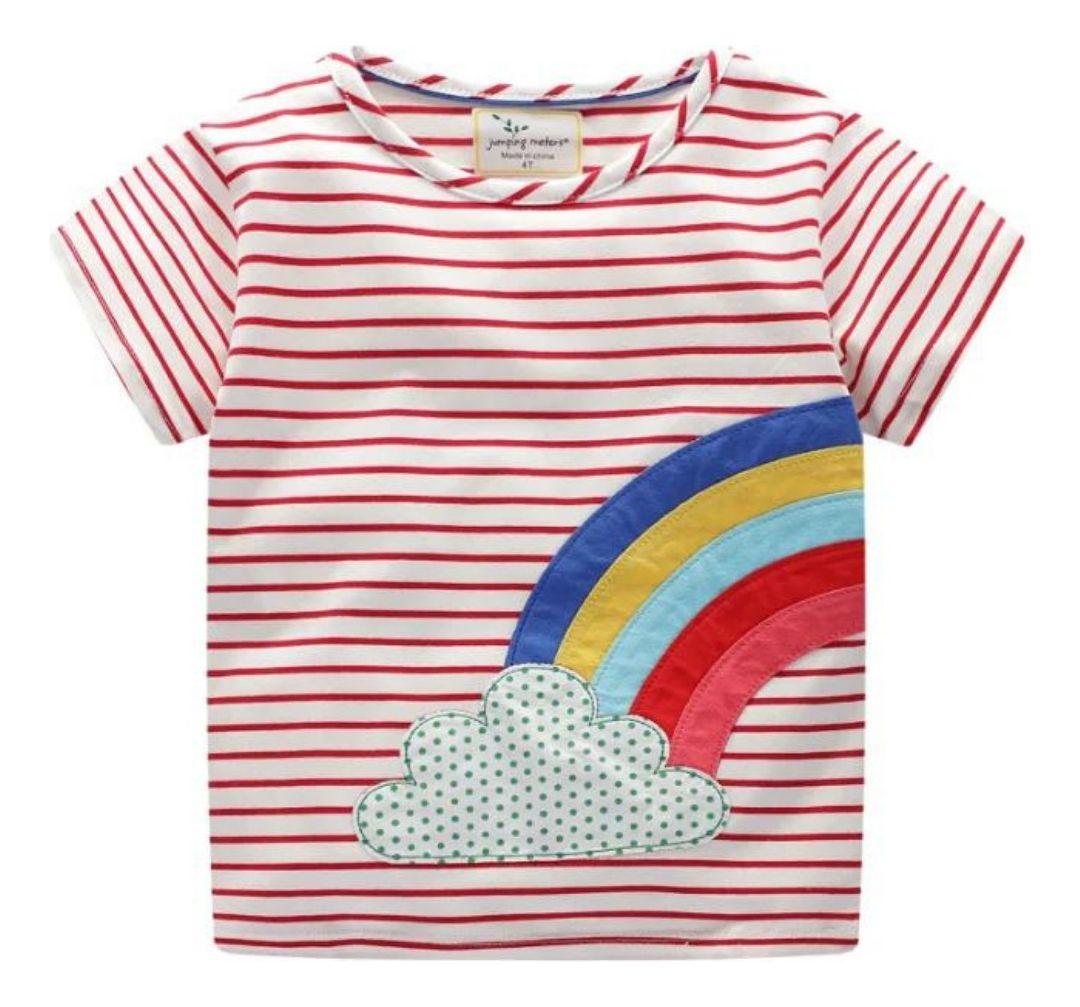 Poleras de Algodón Manga Corta para Niñas Jump Kids-0