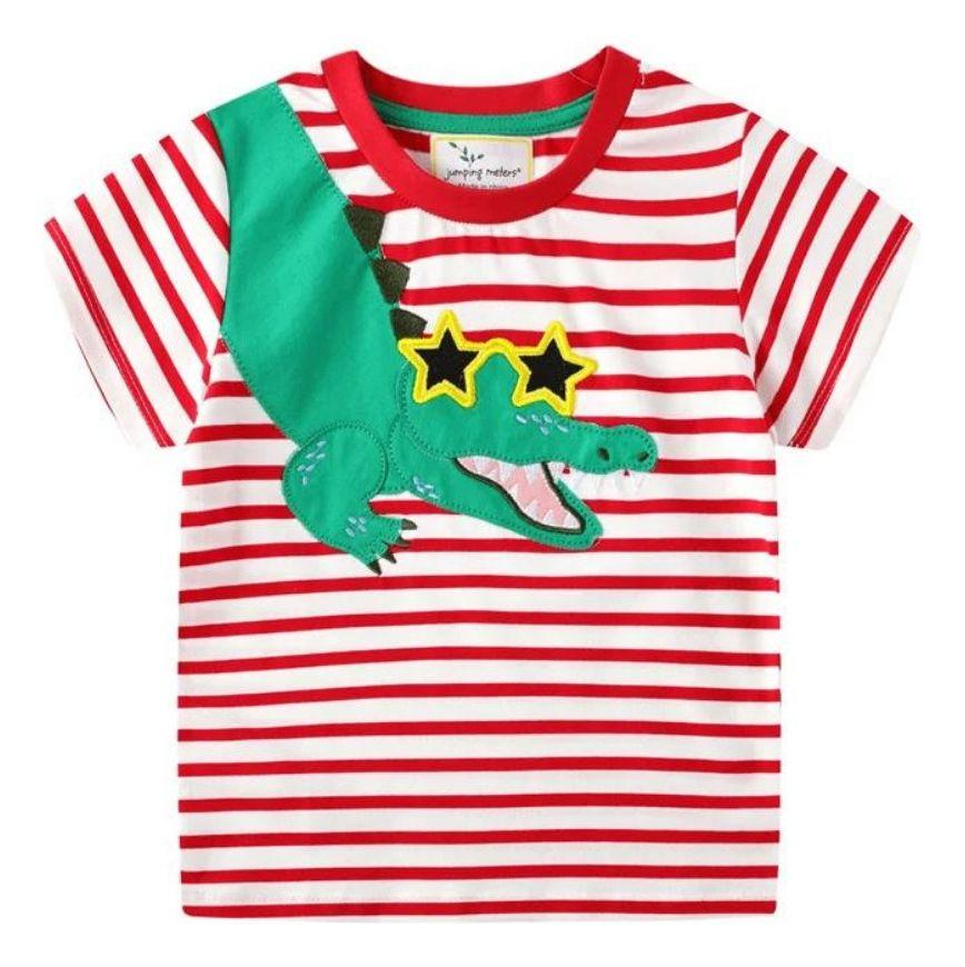 Poleras de Algodón Manga Corta para Niñas Jump Kids-0